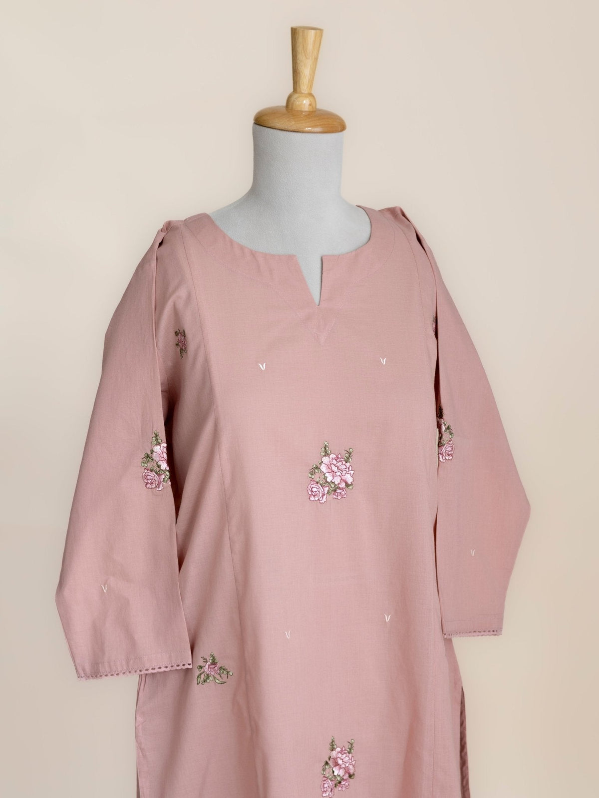 Aima Cotton Embroidered Straight 2 Piece Set - AINA