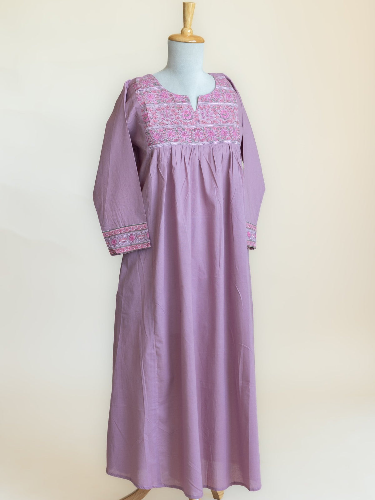 Airah Cotton Plain A-Line Kurta - AINA