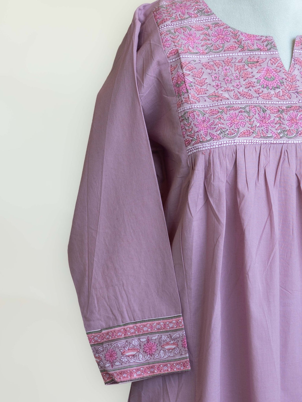 Airah Cotton Plain A-Line Kurta - AINA