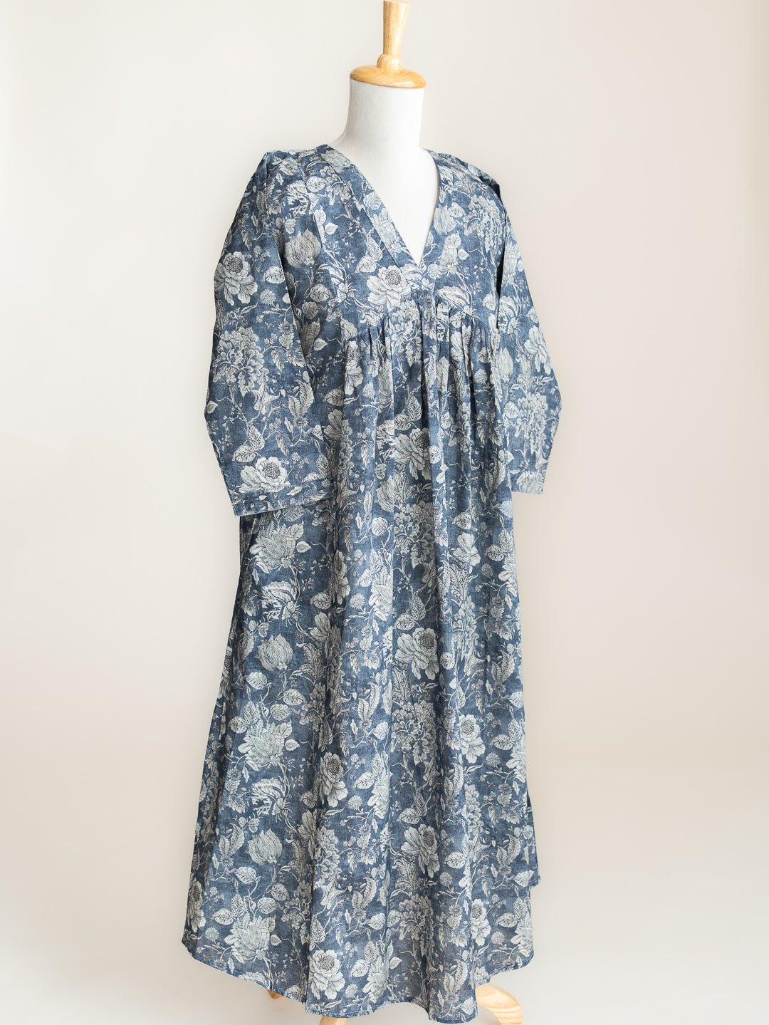 Aleena Cotton Printed A - Line Kurta - AINA