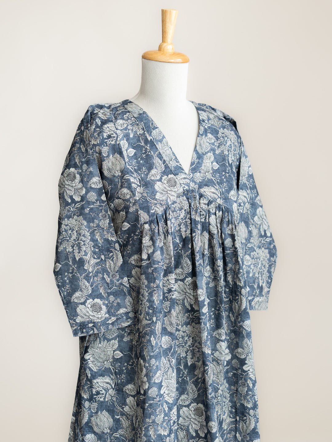 Aleena Cotton Printed A - Line Kurta - AINA