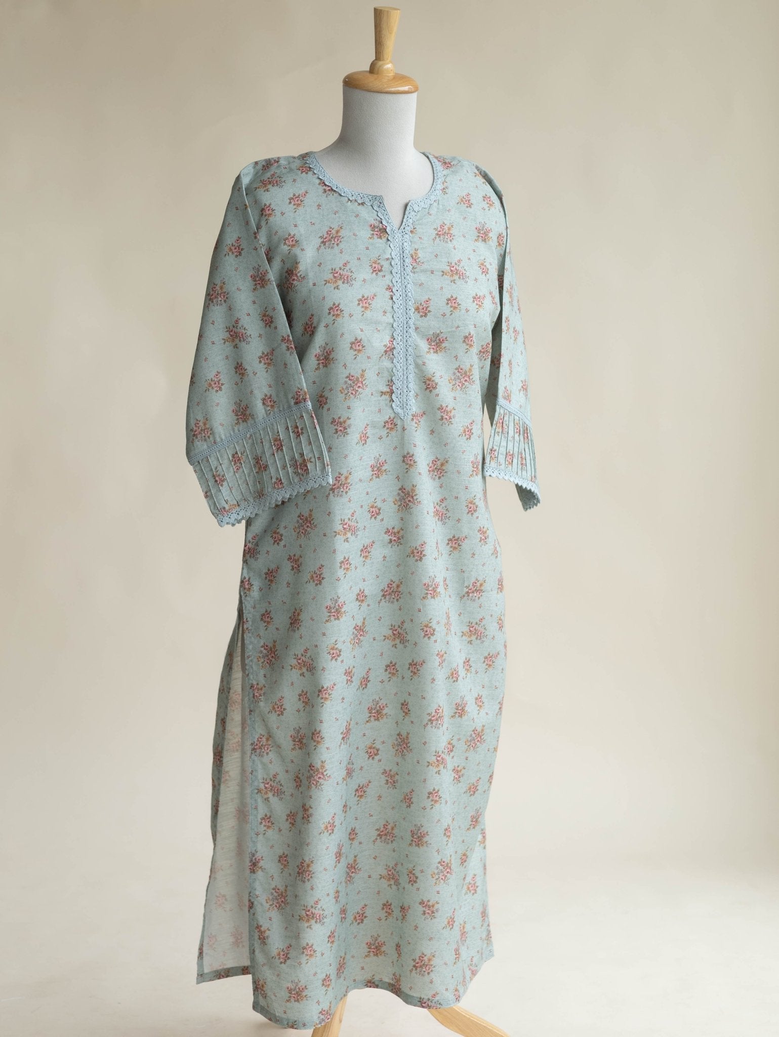 Alya Cotton Digital Printed Straight Kurta - AINA
