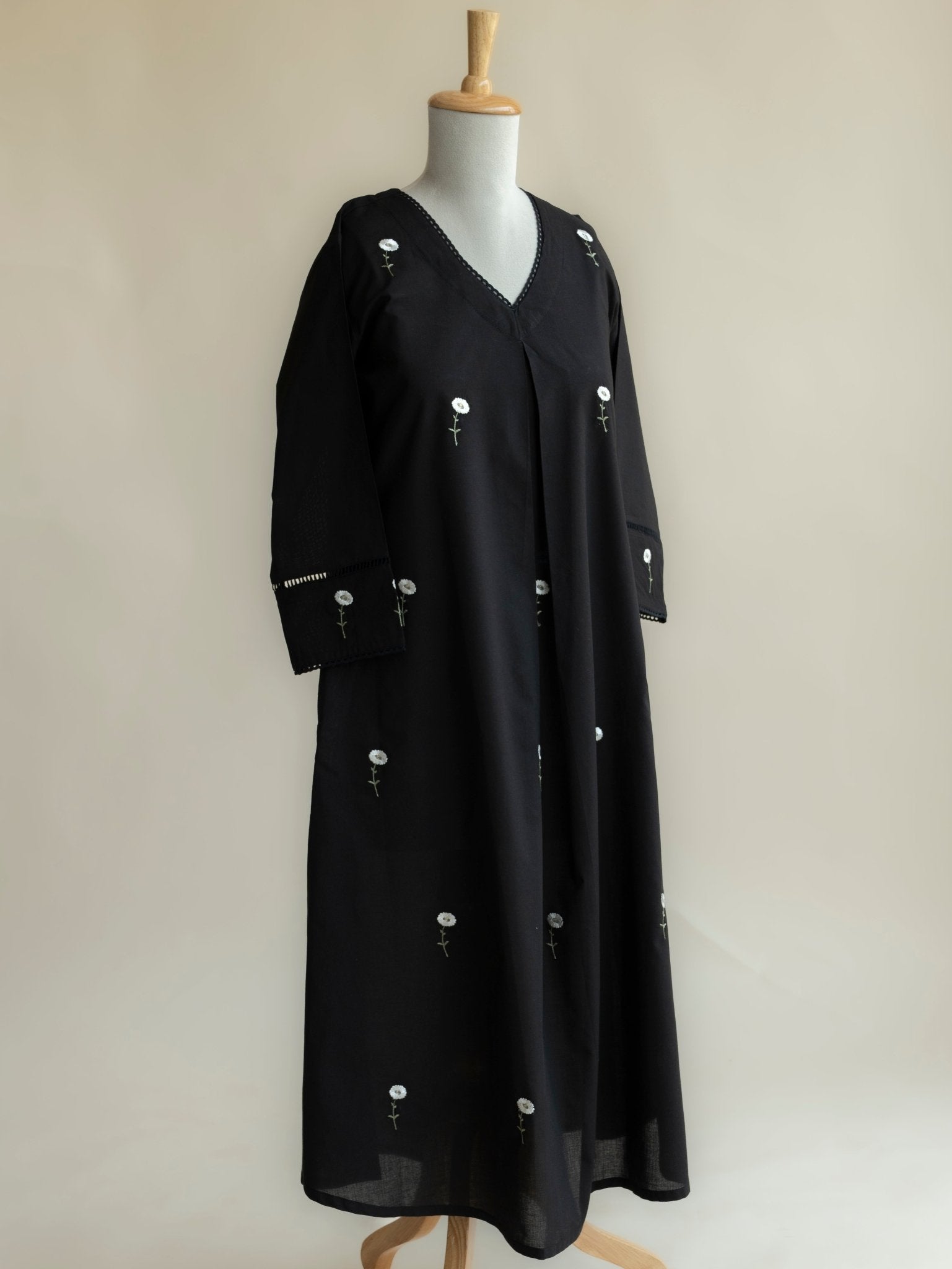 Amaira Cotton Embroidered A - Line Kurta - AINA