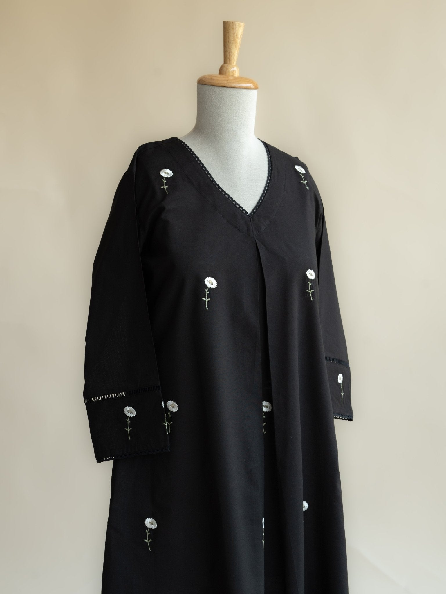 Amaira Cotton Embroidered A - Line Kurta - AINA