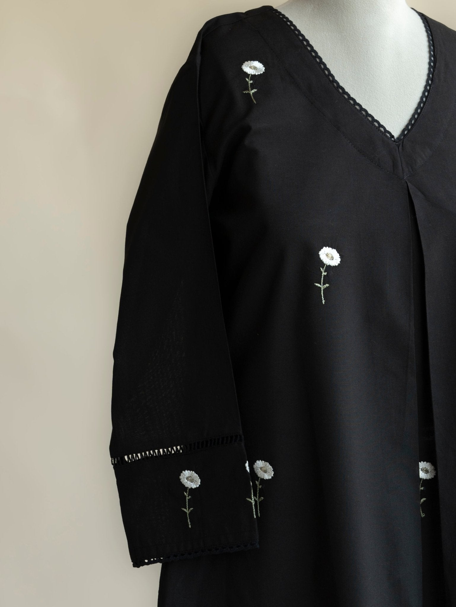 Amaira Cotton Embroidered A - Line Kurta - AINA