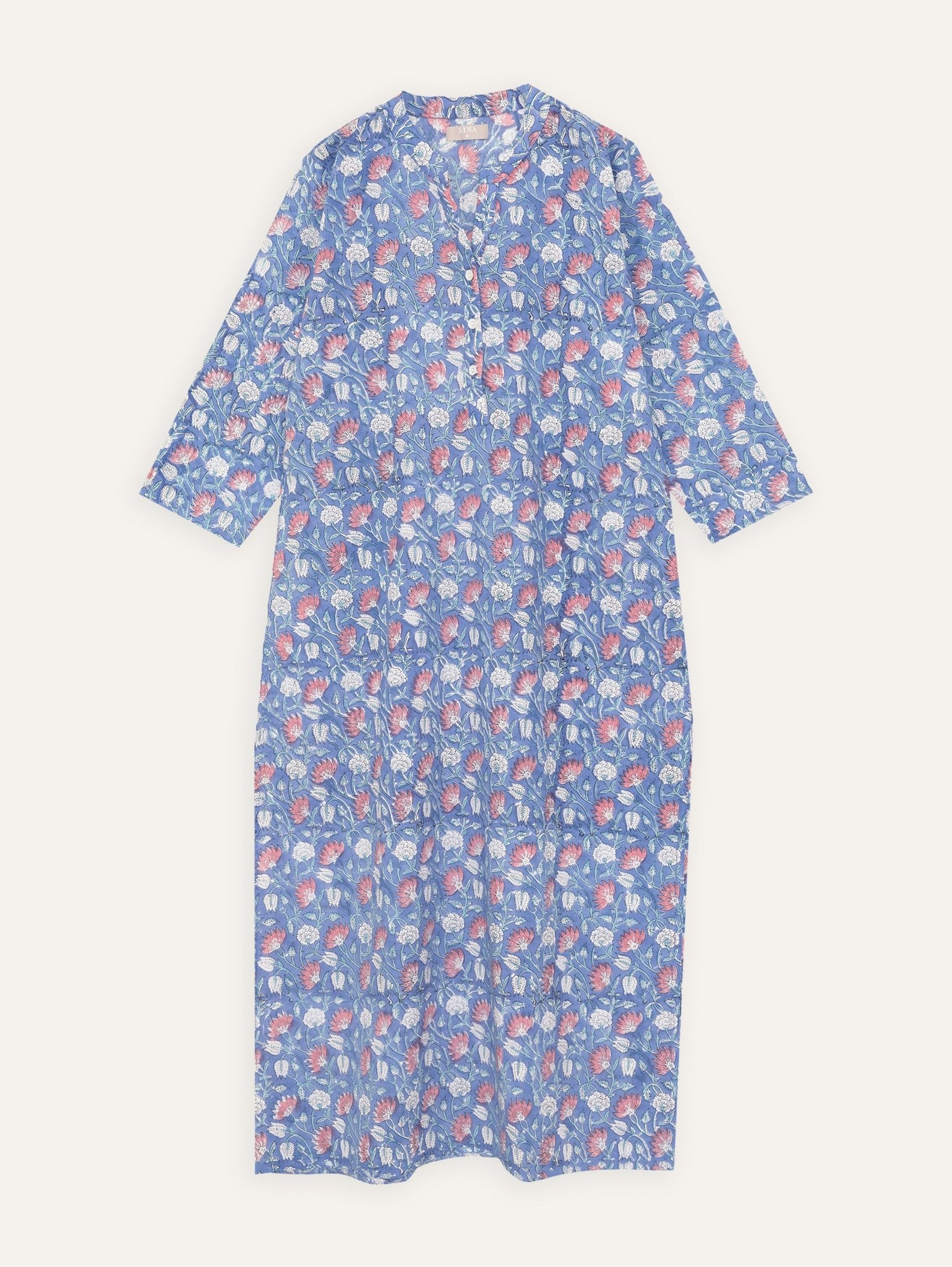 Amala Cotton Printed Straight Kurta - AINA