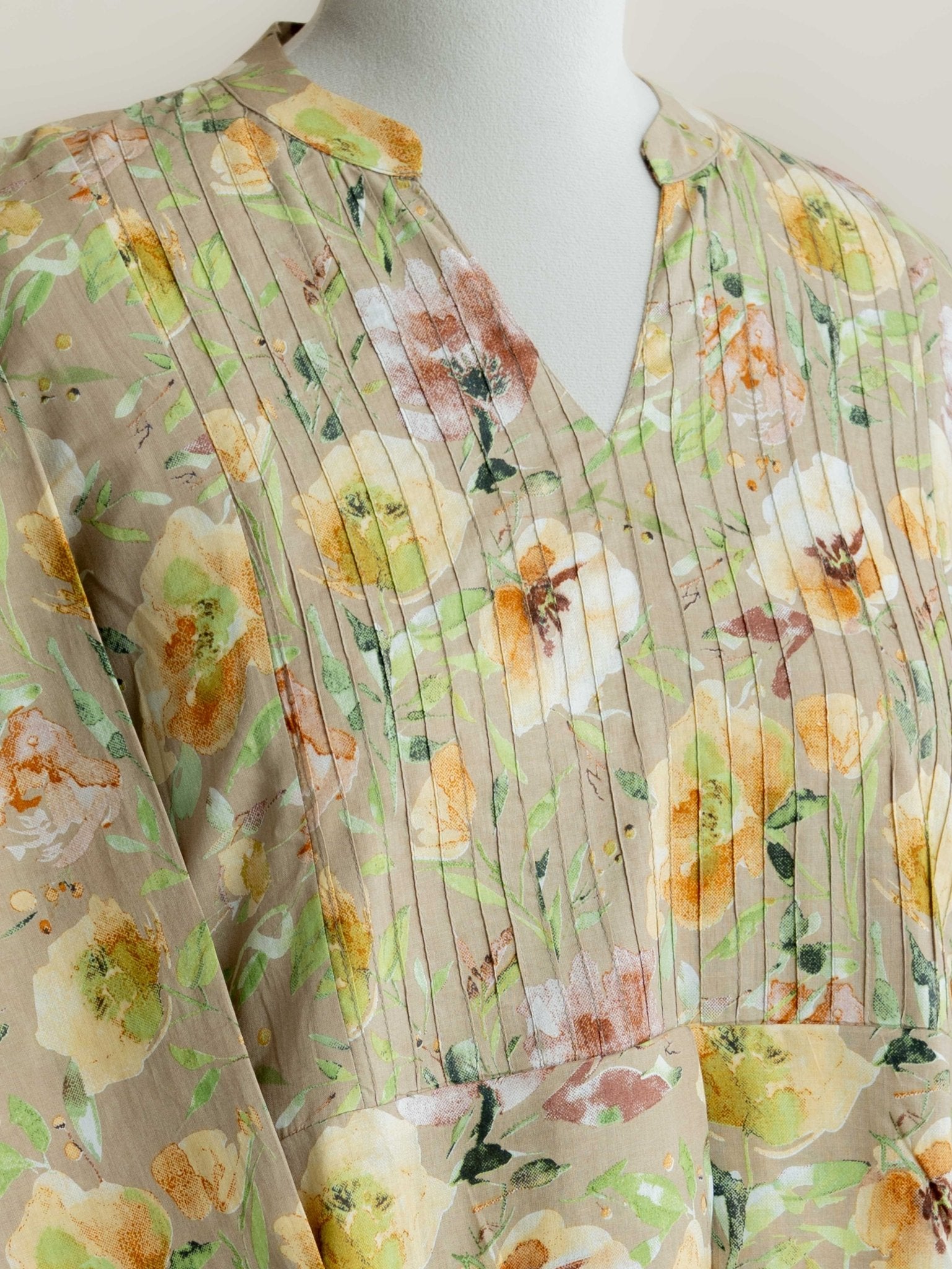 Ann Cotton Printed A - Line Kurta - AINA