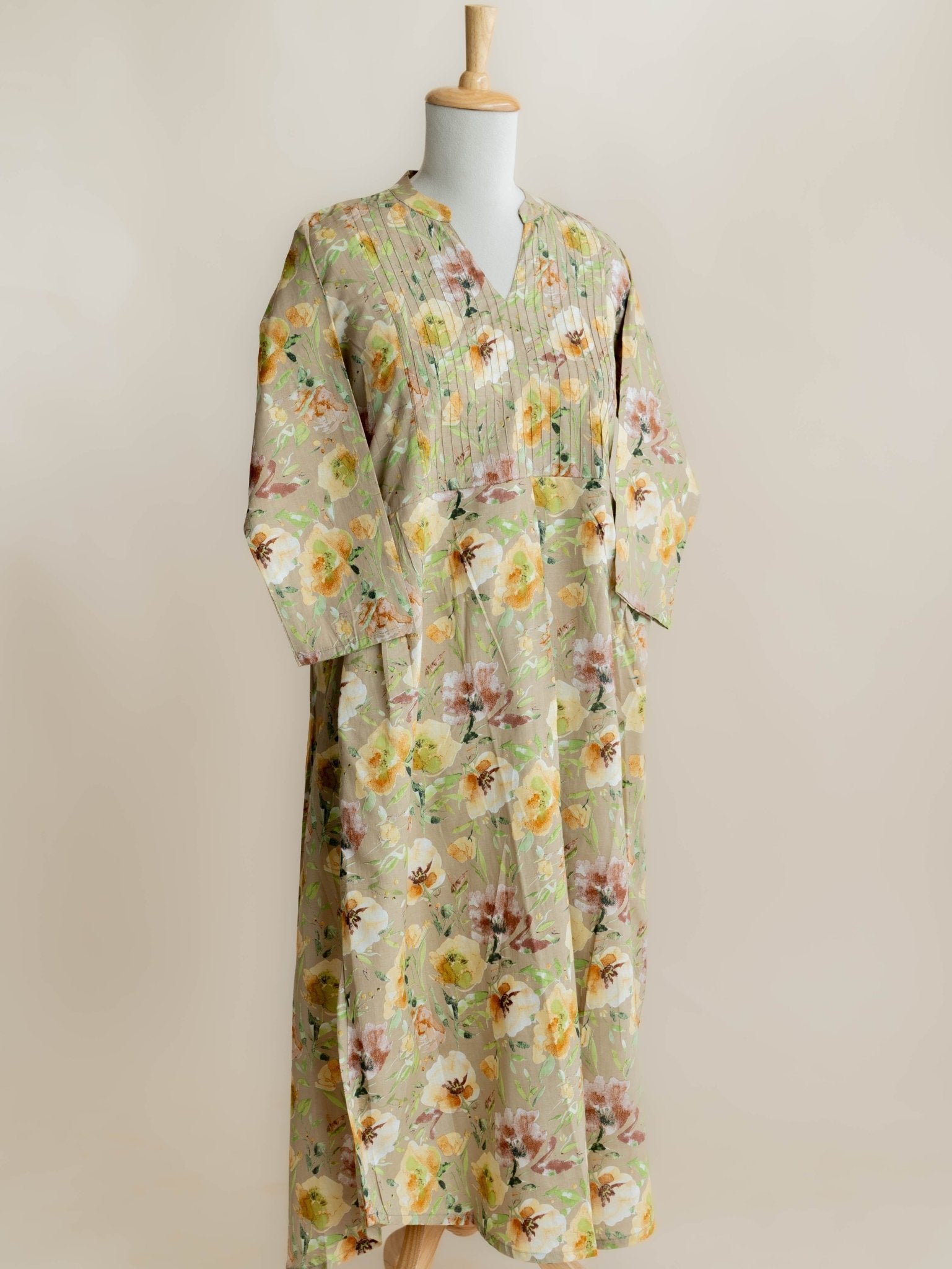 Ann Cotton Printed A - Line Kurta - AINA