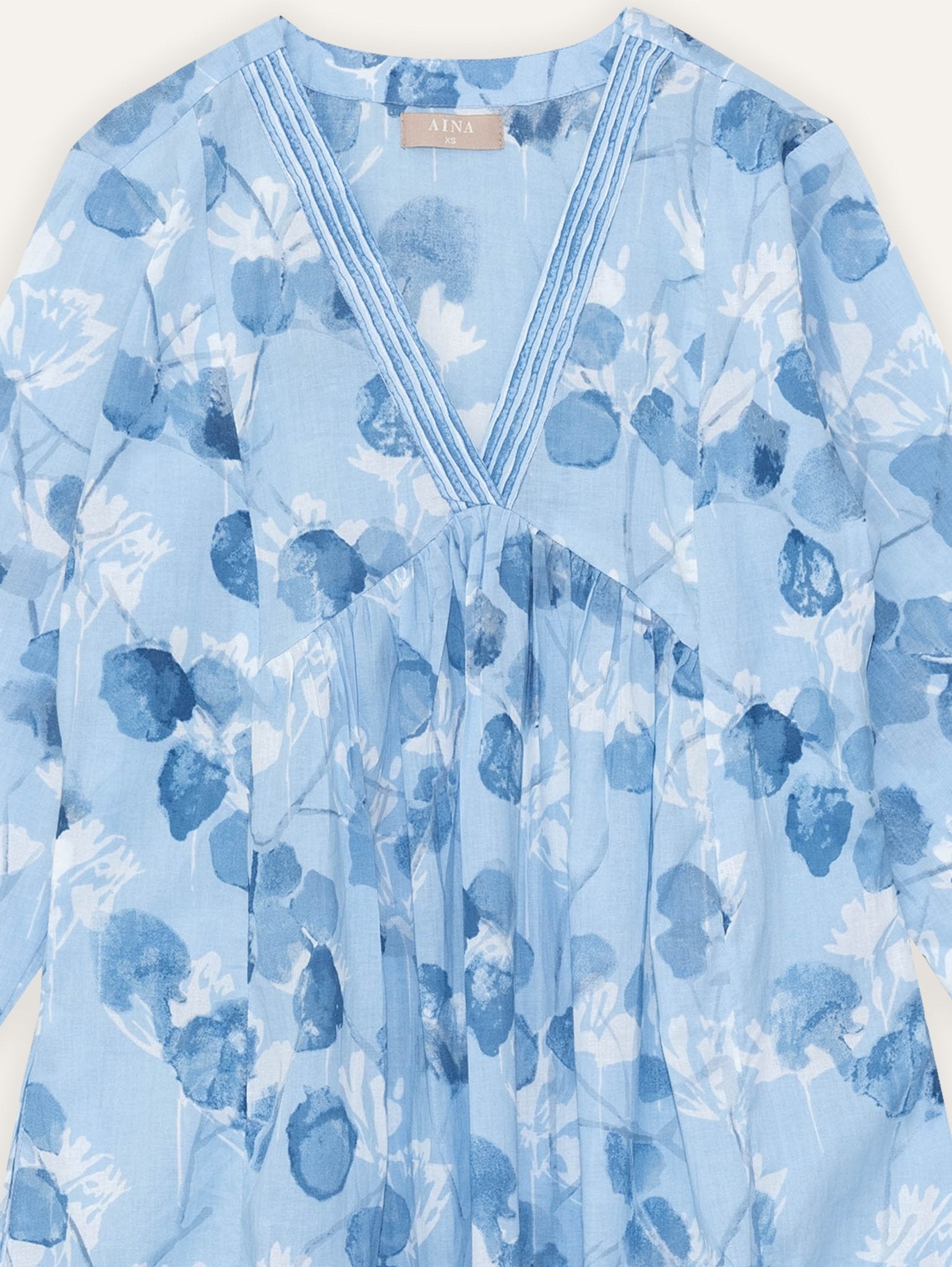 Anupama Cotton Block Printed A - Line Kurta - AINA