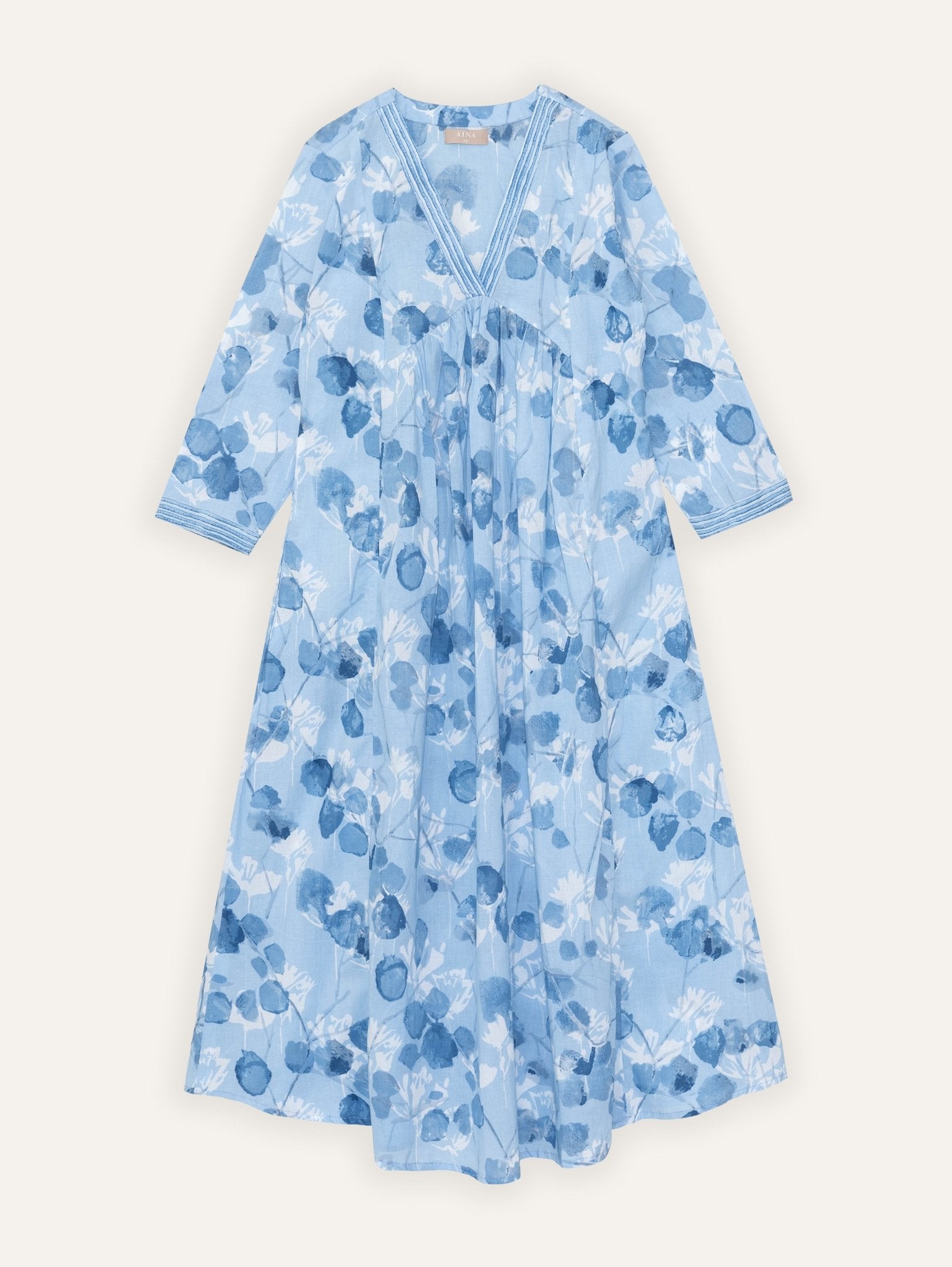 Anupama Cotton Block Printed A - Line Kurta - AINA