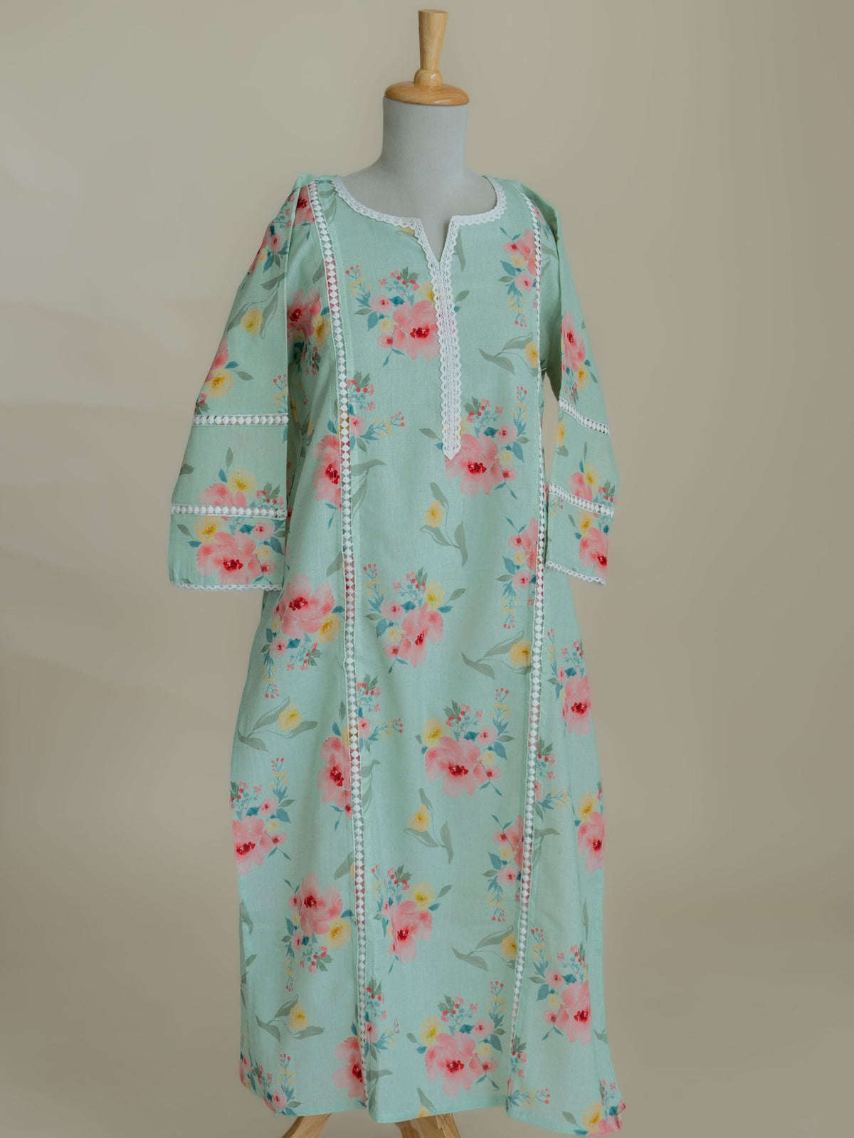 Ardra Cotton Digital Printed Straight Kurta - AINA