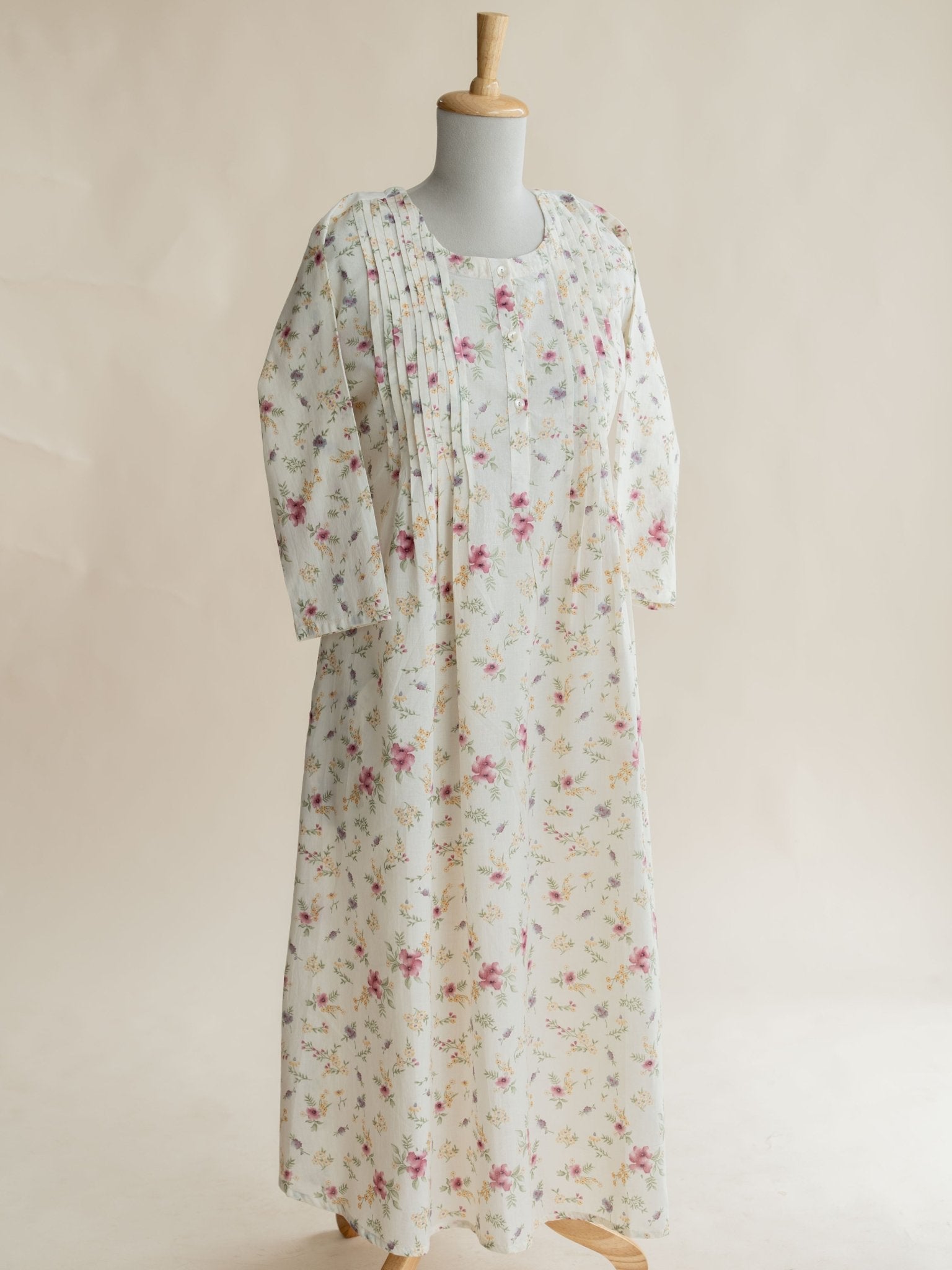 Areeha Cotton Printed A - Line Kurta - AINA