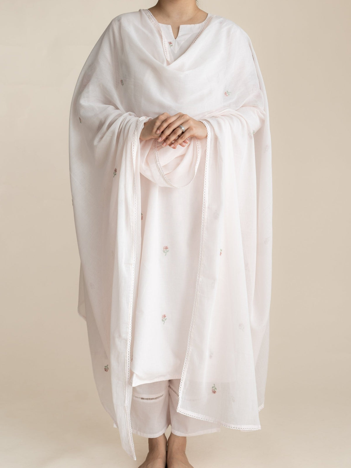 Ashika Mul Cotton Embroidered Dupatta
