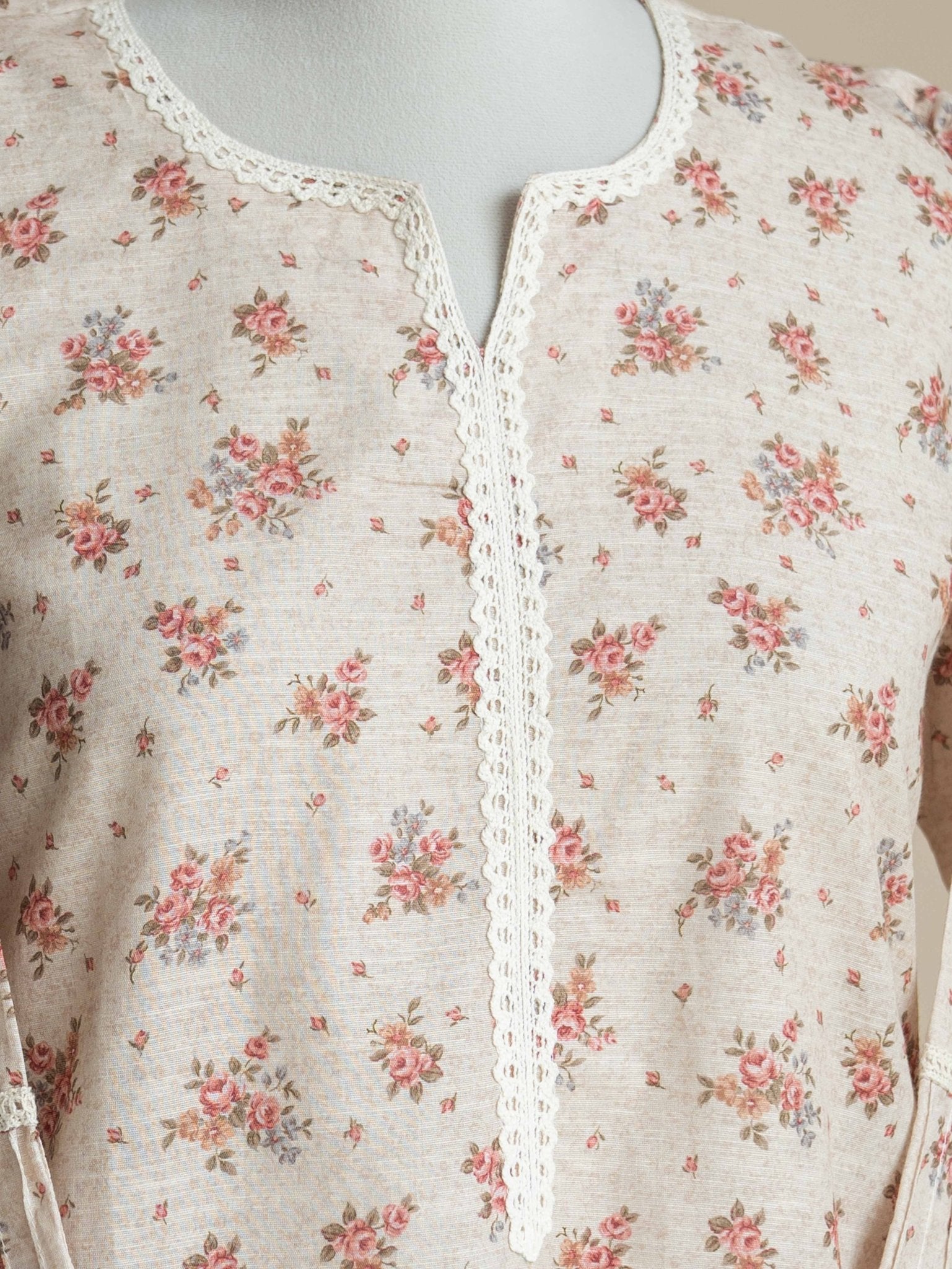 Atma Cotton Linen Digital Print Straight Kurta - AINA