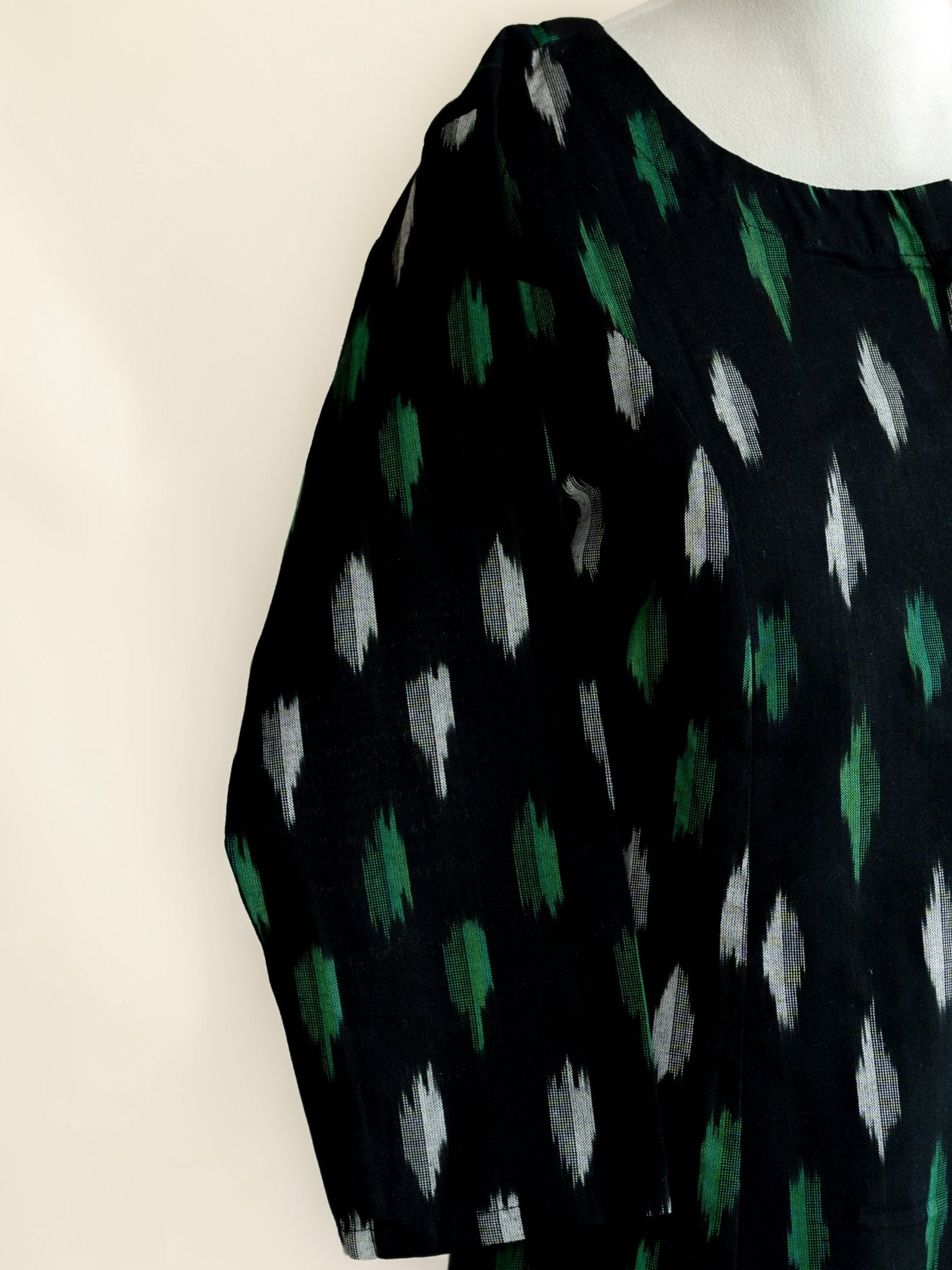 Atula Cotton Ikkat A - Line Kurta - AINA