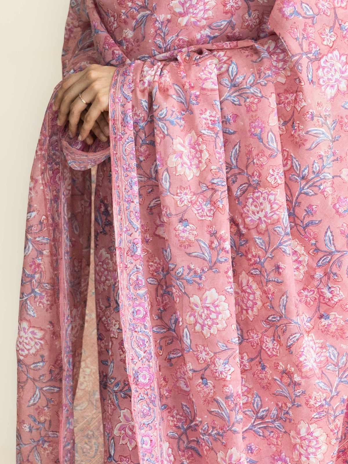 Avenika Cotton Block Printed Straight Suit Set - AINA