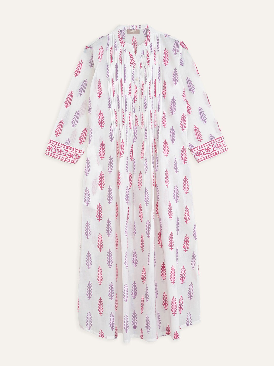 Cotton Block Printed A-Line Kurta - AINA