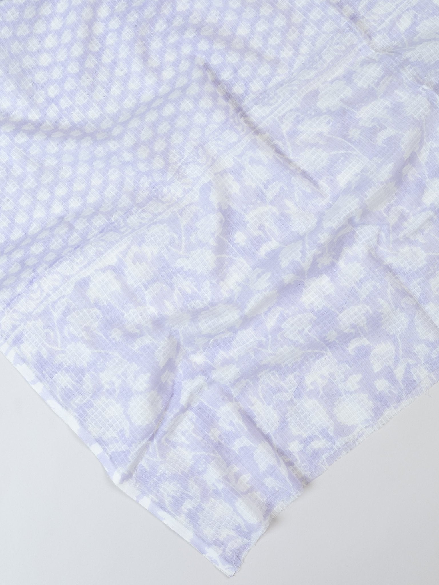 Cotton Block Printed Unstitched Suit Set - 3 Piece - AINA