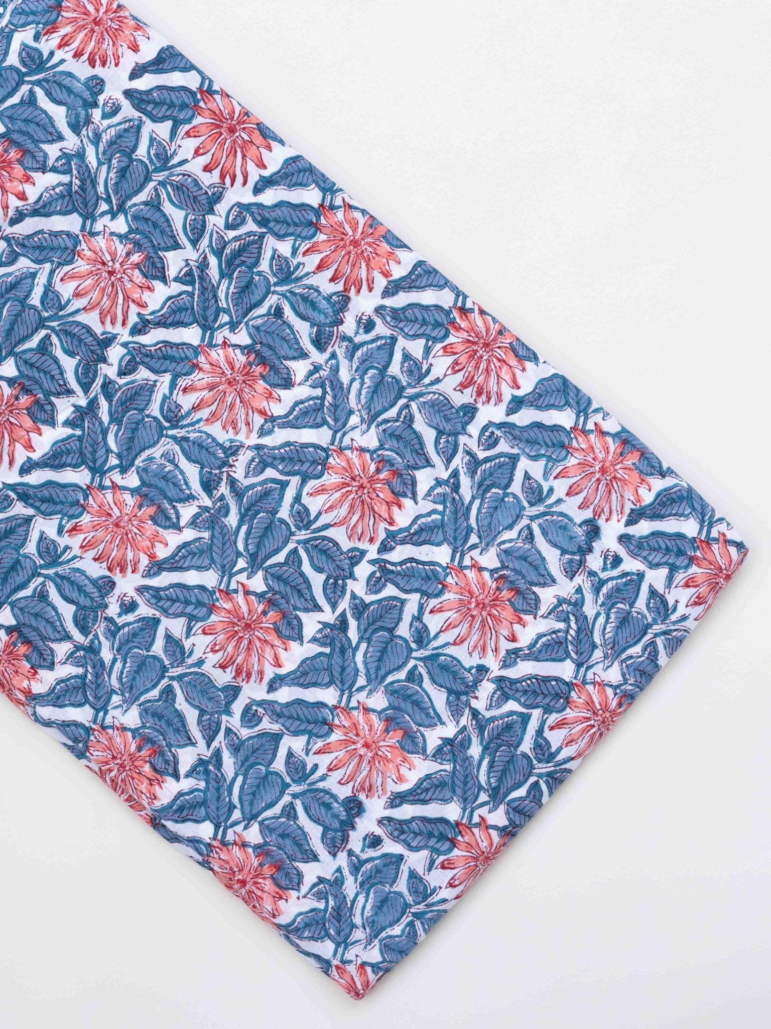 Cotton Hand Block Print Fabric - AINA