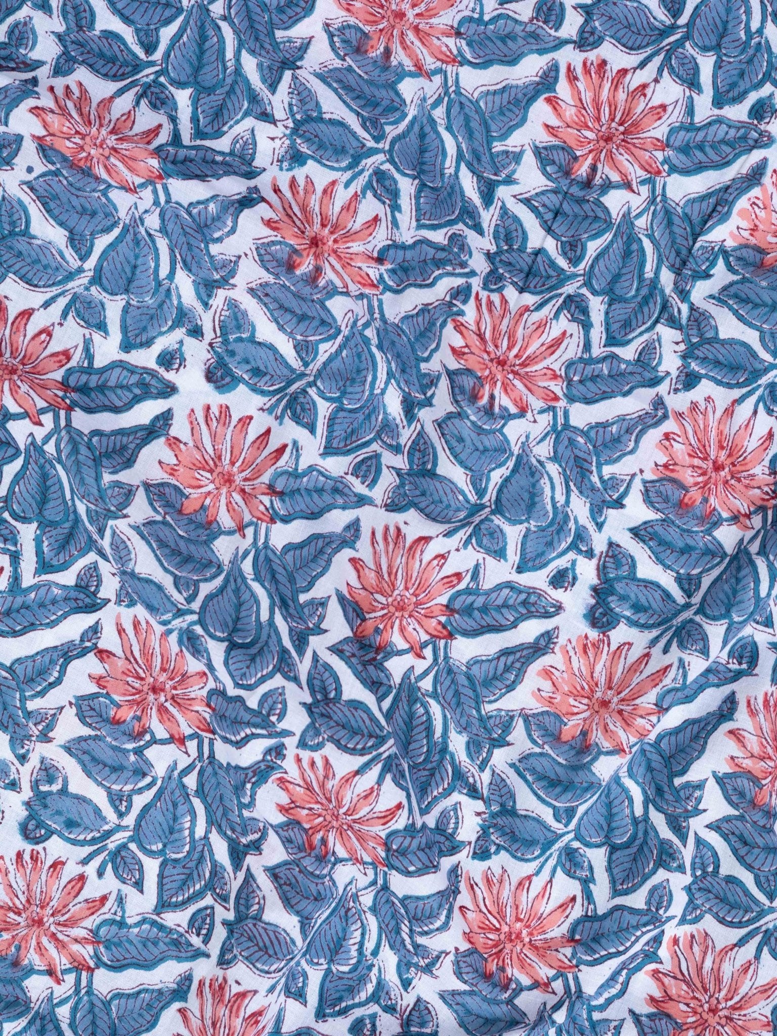 Cotton Hand Block Print Fabric - AINA