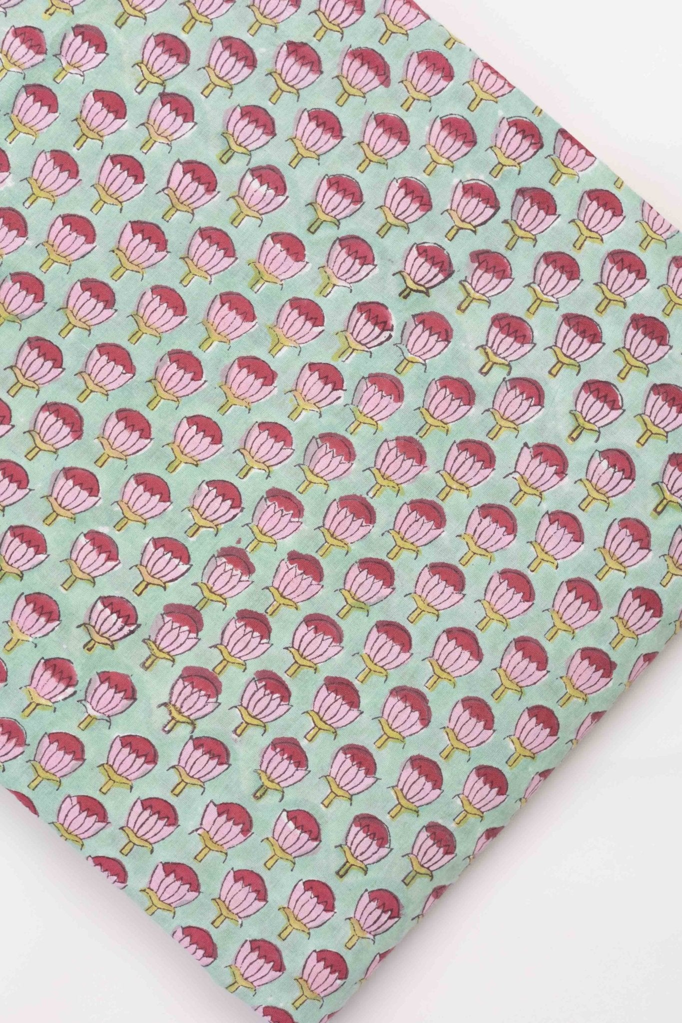 Cotton Hand Block Print Fabric - AINA
