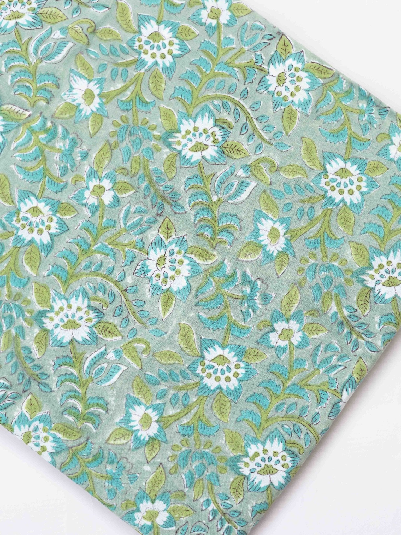 Cotton Hand Block Print Fabric - AINA