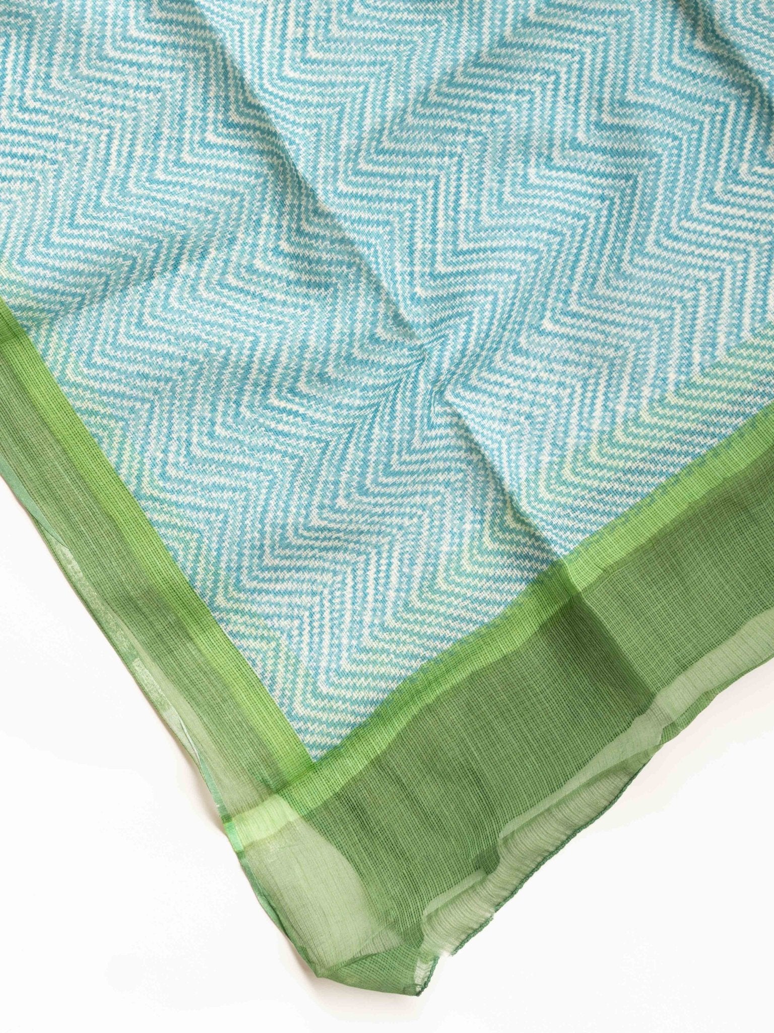 Cotton Mulmul Block Printed Unstitched Suit - 3 Piece - AINA