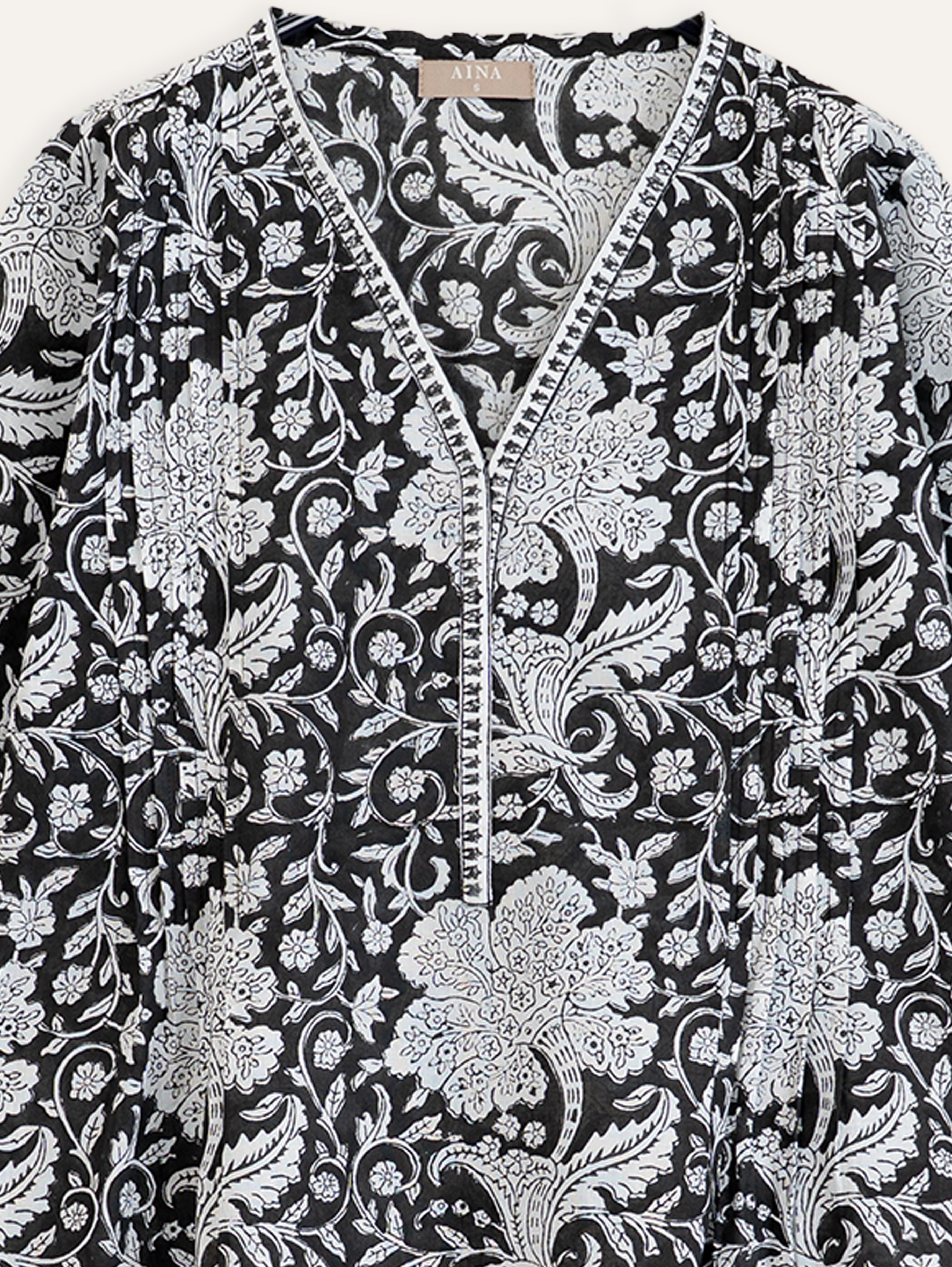 Renea Cotton Block Printed A-Line Kurta