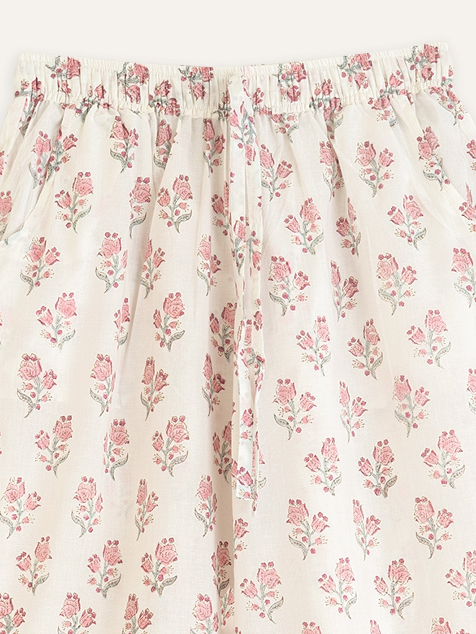 Eshal Cotton Block Printed A - Line Suit Set - AINA