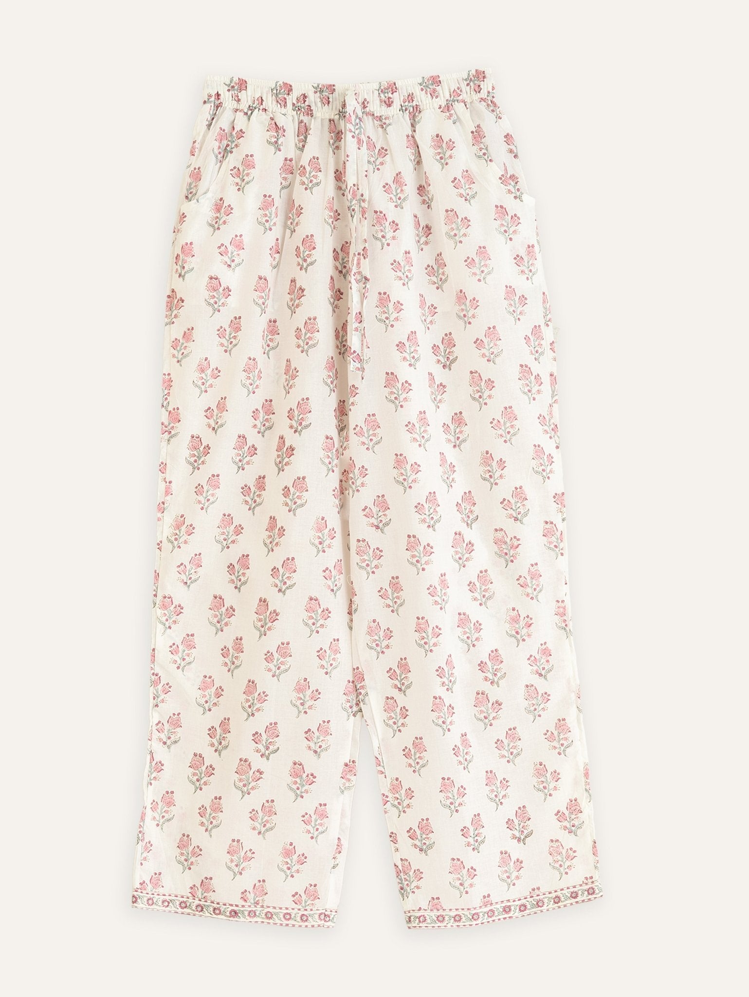 Eshal Cotton Block Printed A - Line Suit Set - AINA