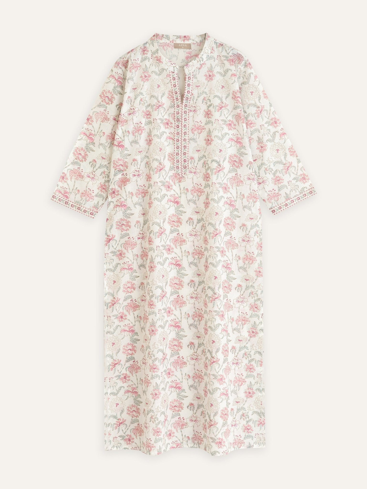 Eshal Cotton Block Printed A - Line Suit Set - AINA