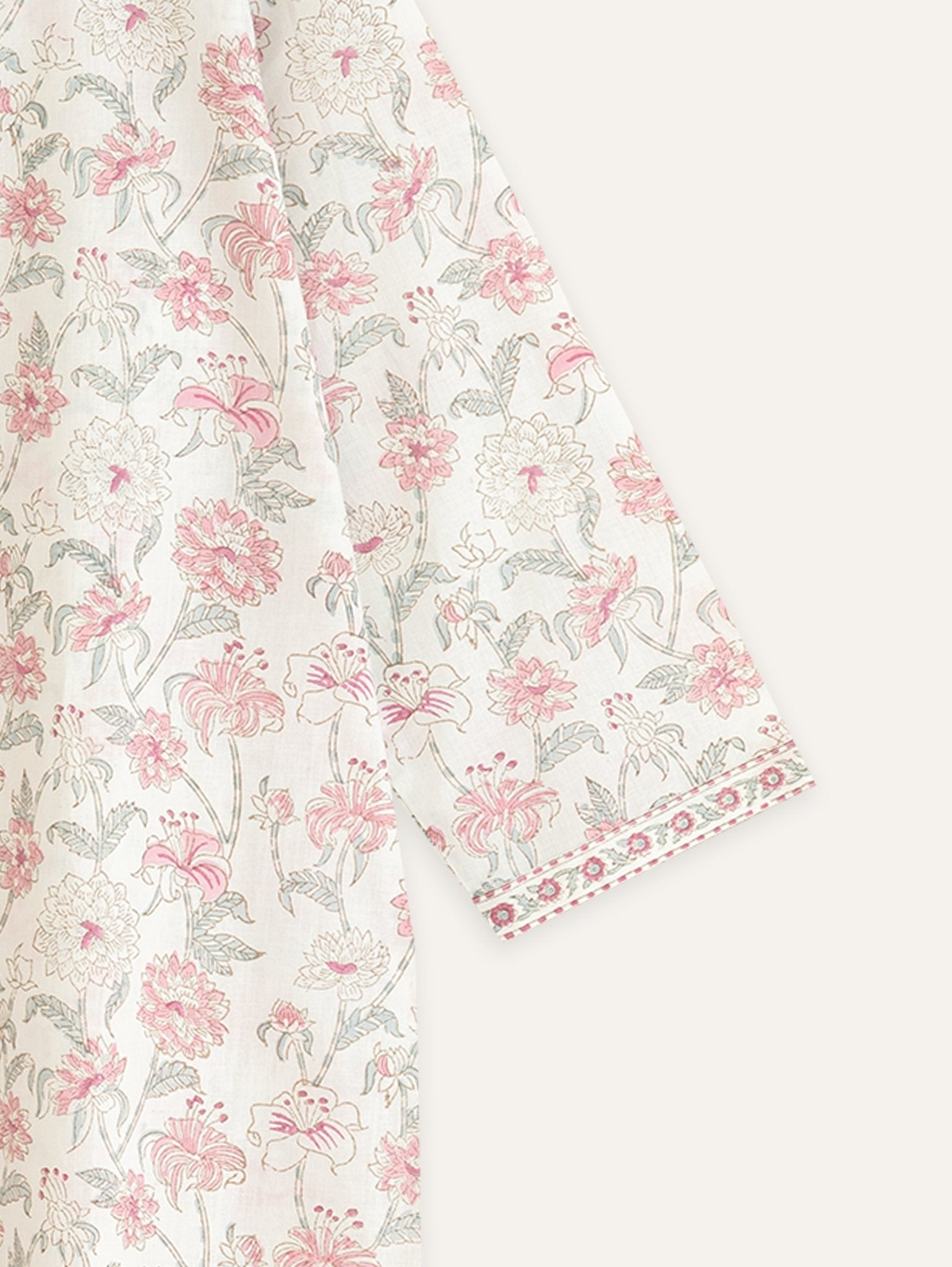 Eshal Cotton Block Printed A - Line Suit Set - AINA