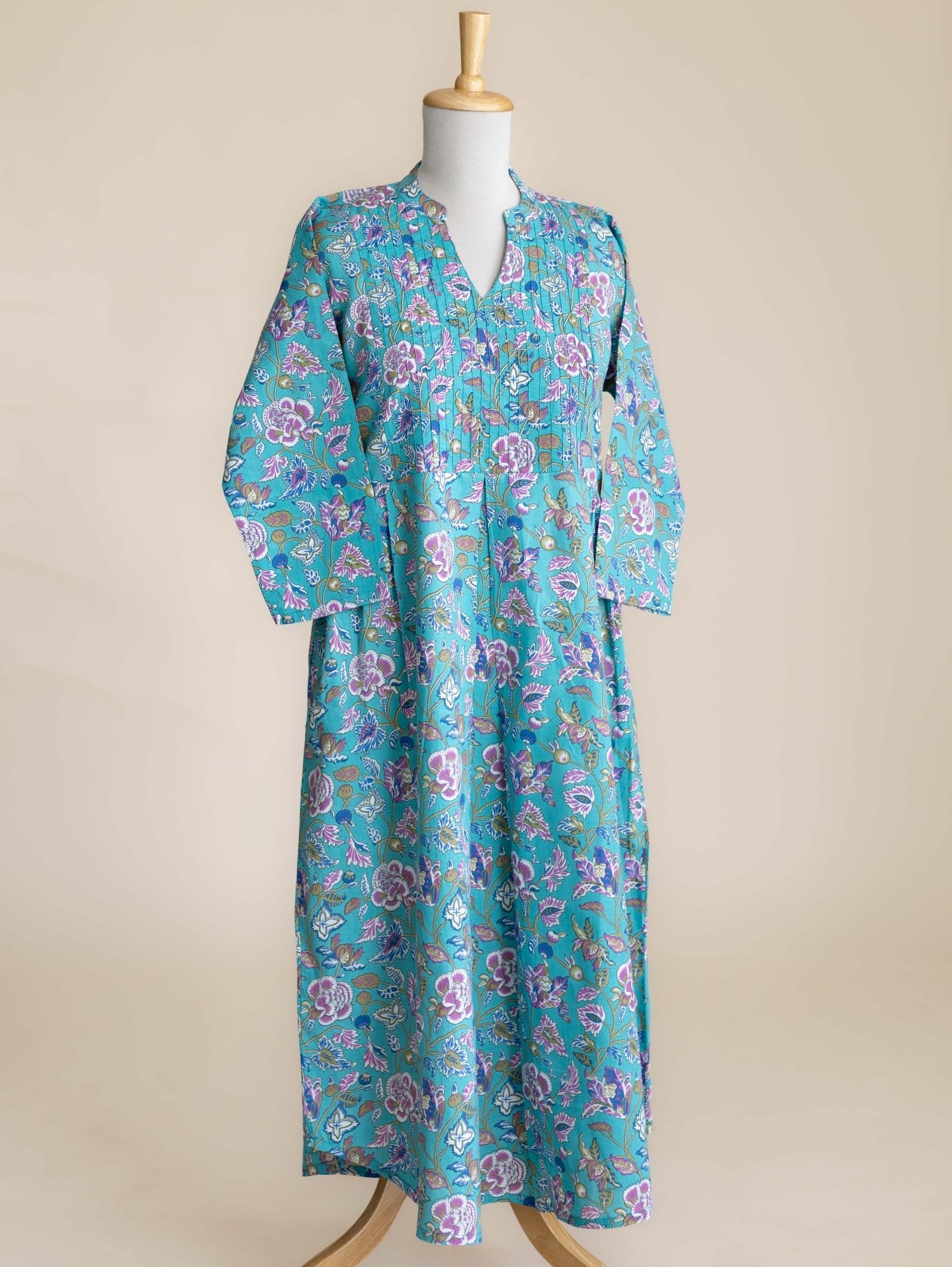 Fahima Cotton Printed A-Line Kurta - AINA