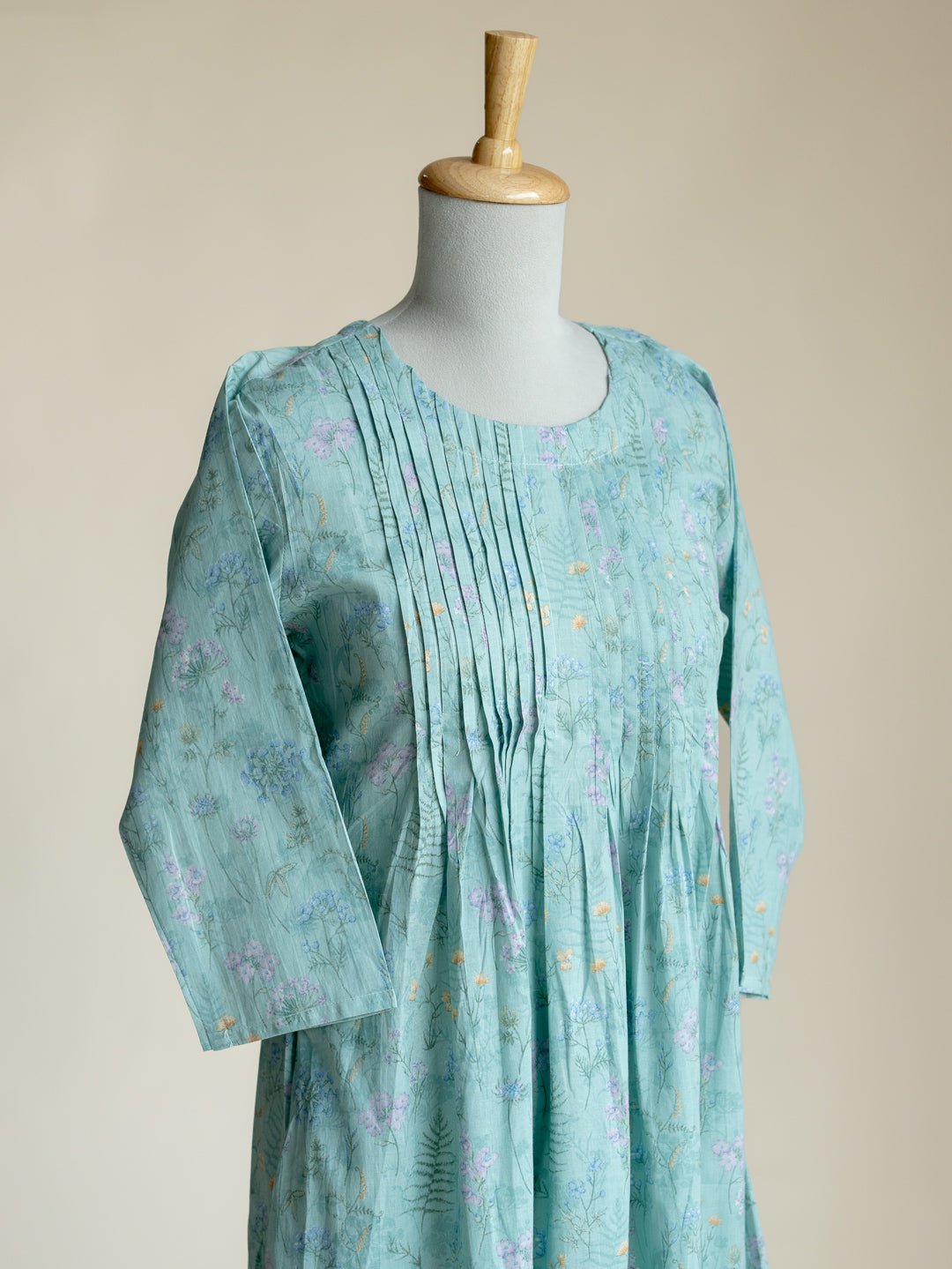 Farzeen Cotton Digital Printed A - Line Kurta - AINA