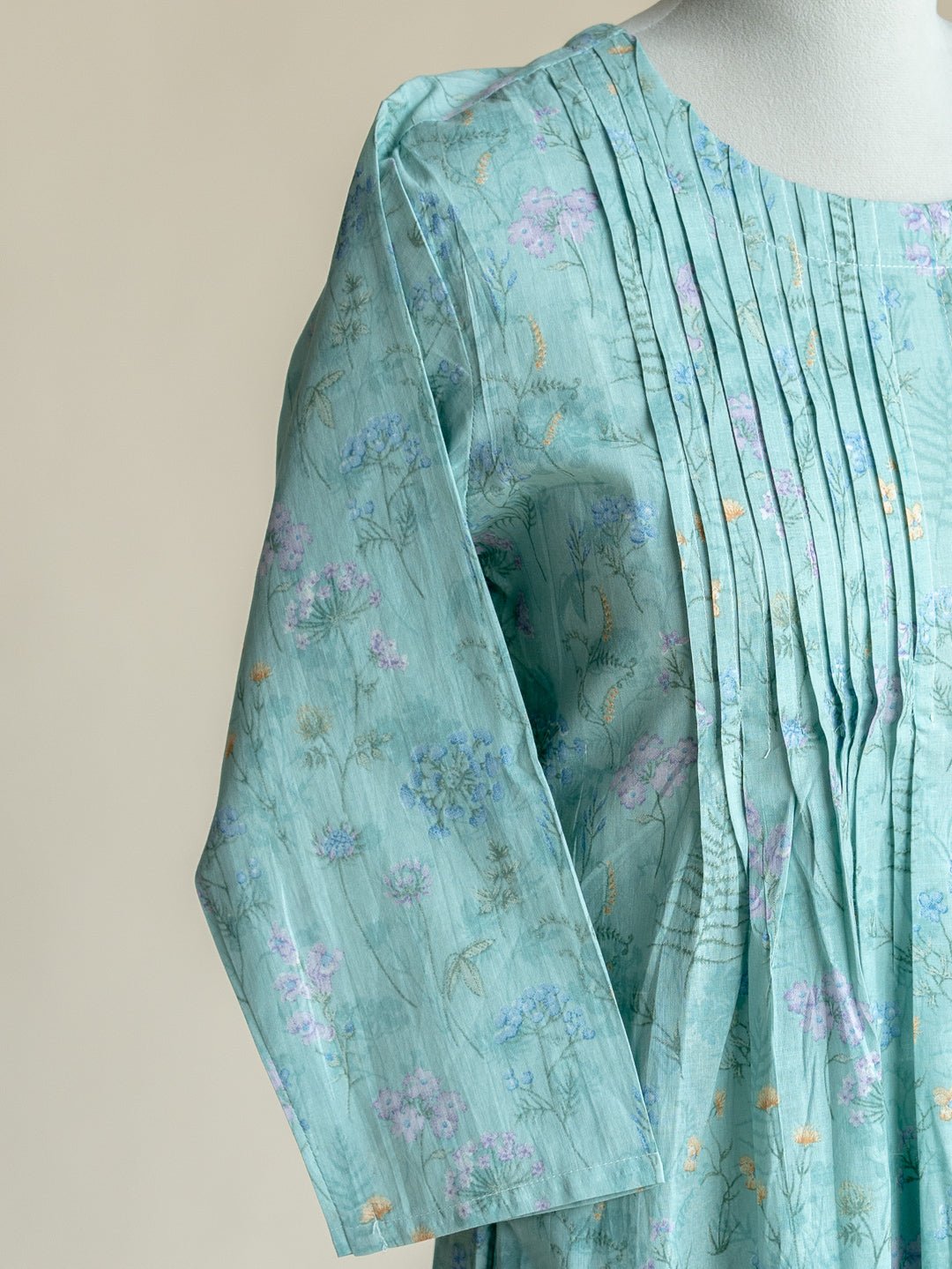 Farzeen Cotton Digital Printed A - Line Kurta - AINA