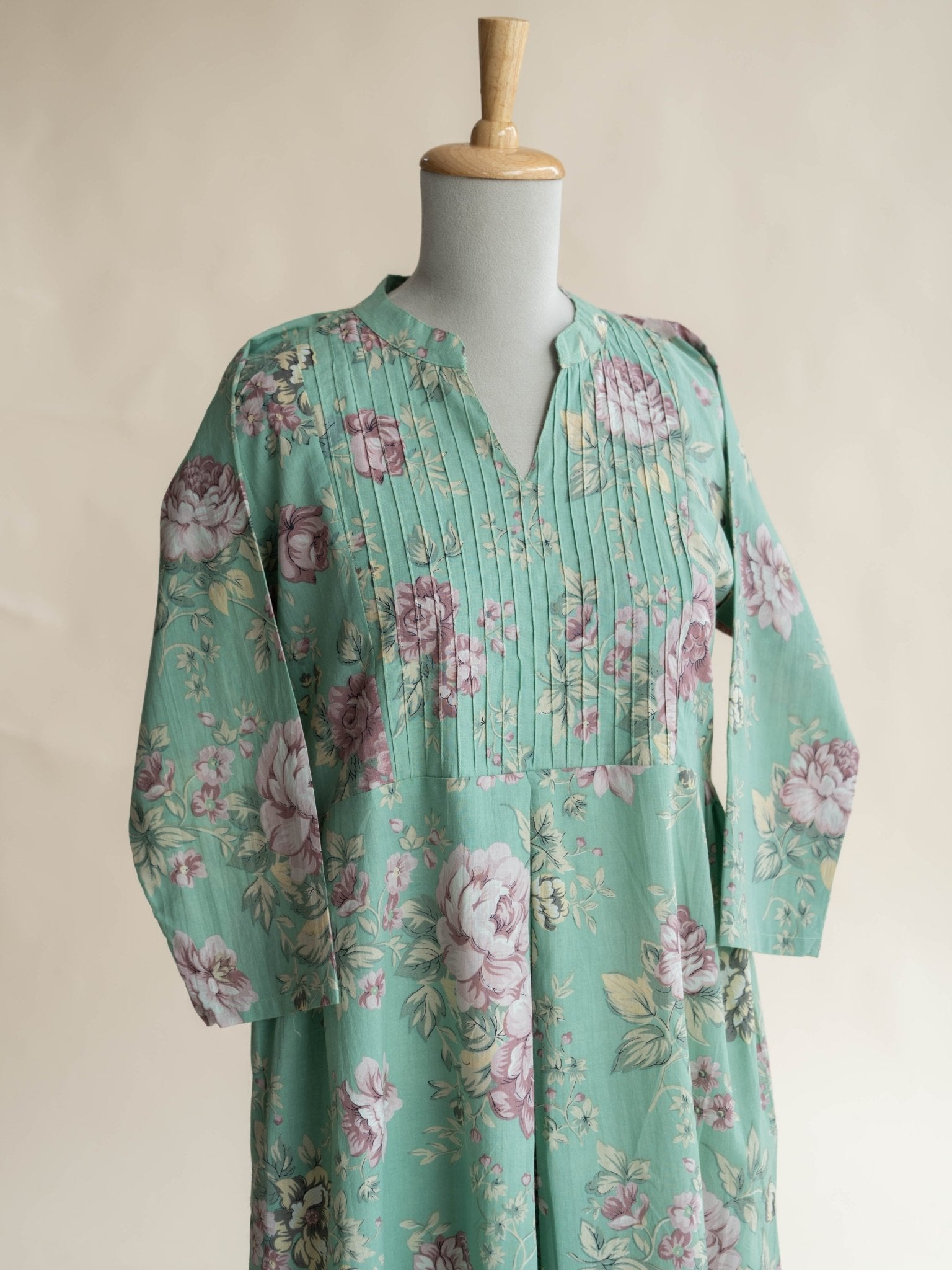 Fida Cotton Printed A - Line Kurta - AINA