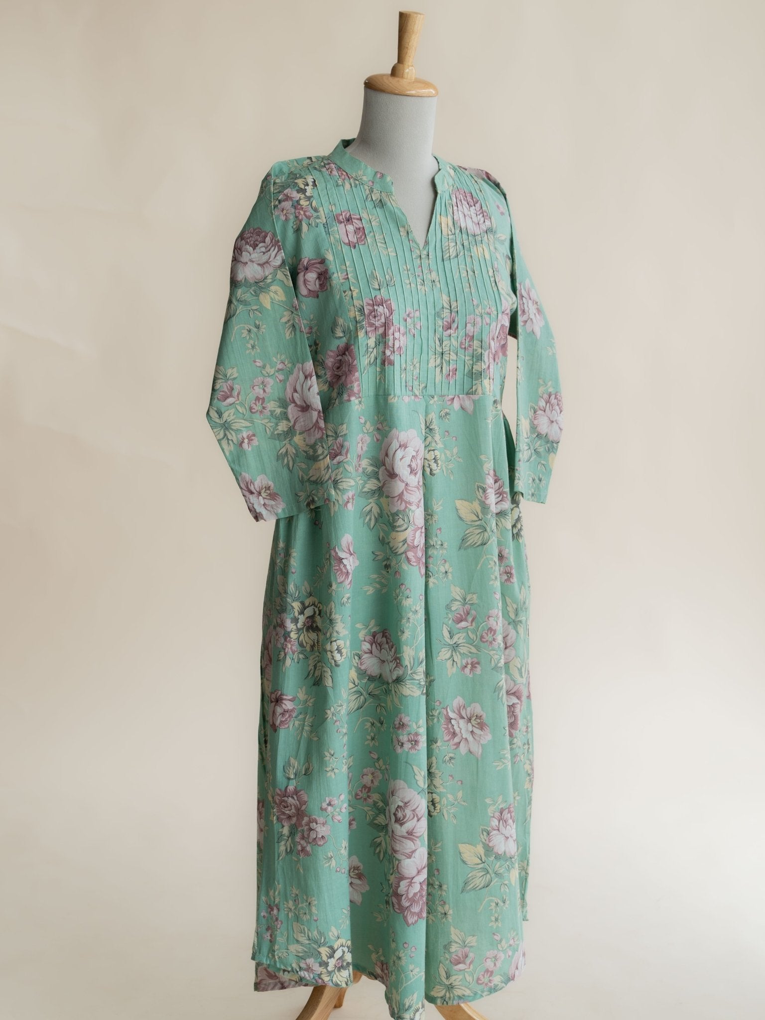 Fida Cotton Printed A - Line Kurta - AINA