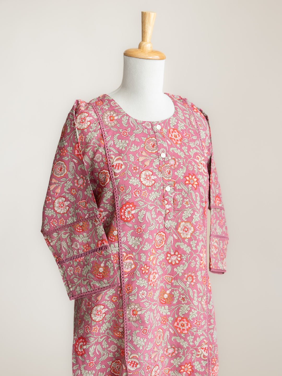 Fida Cotton Printed Straight Kurta - AINA