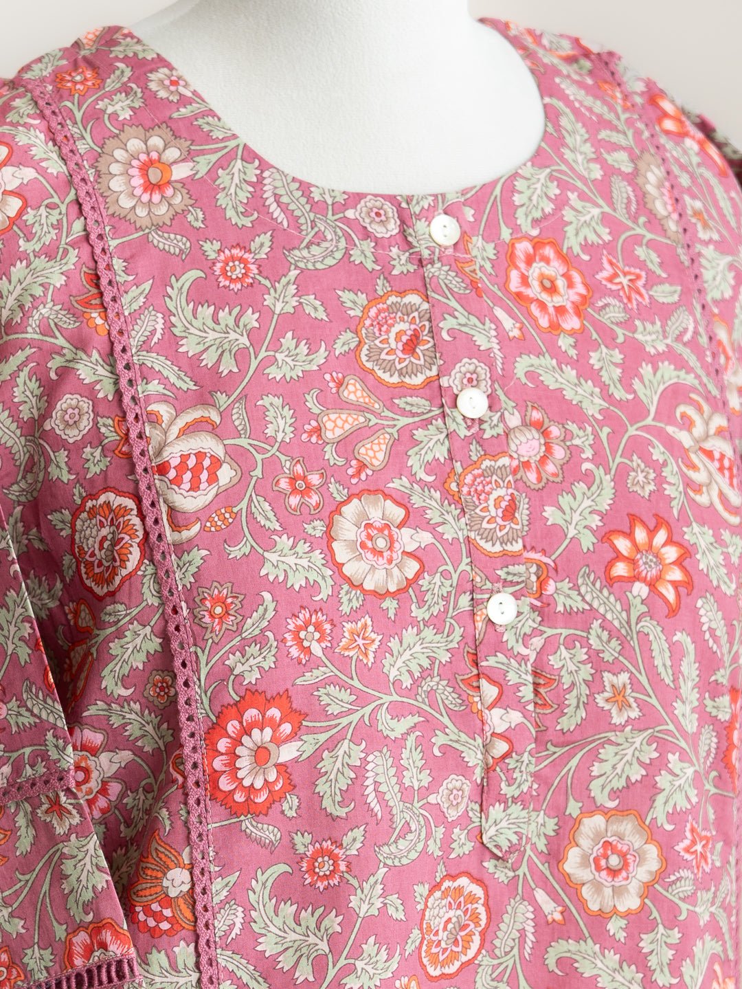 Fida Cotton Printed Straight Kurta - AINA