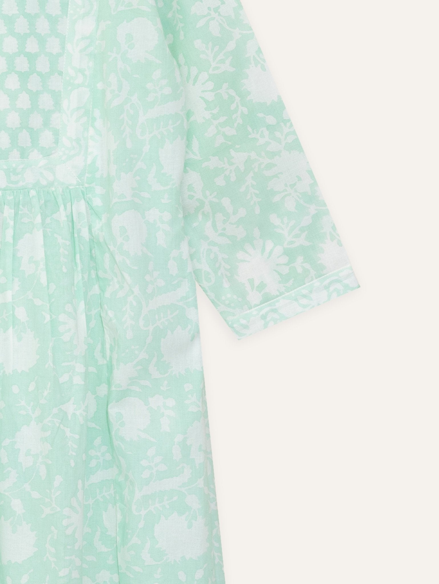 Harnoor Cotton Block Printed A - Line Kurta - AINA