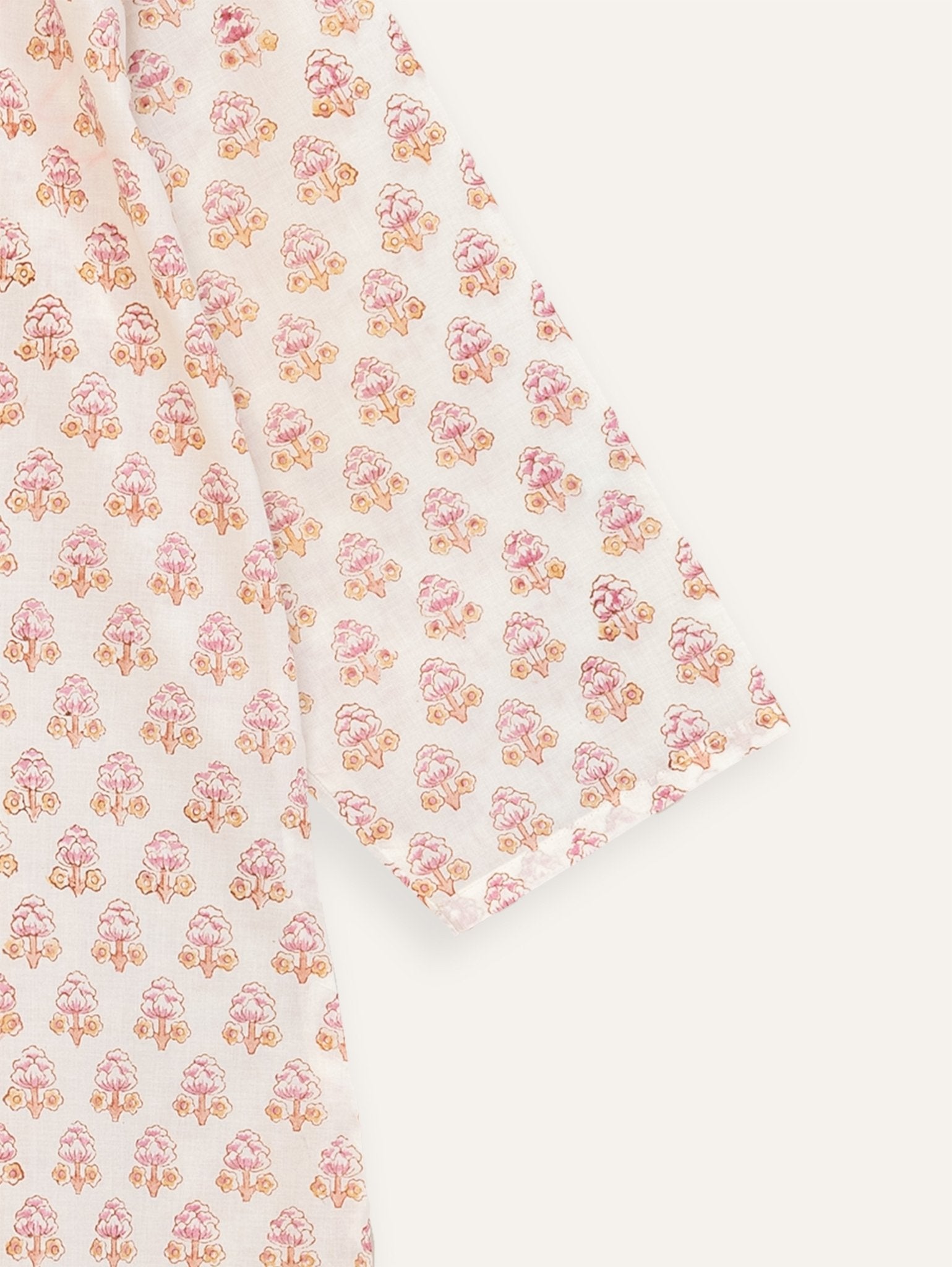 Harza Cotton Block Printed Straight Kurta - AINA