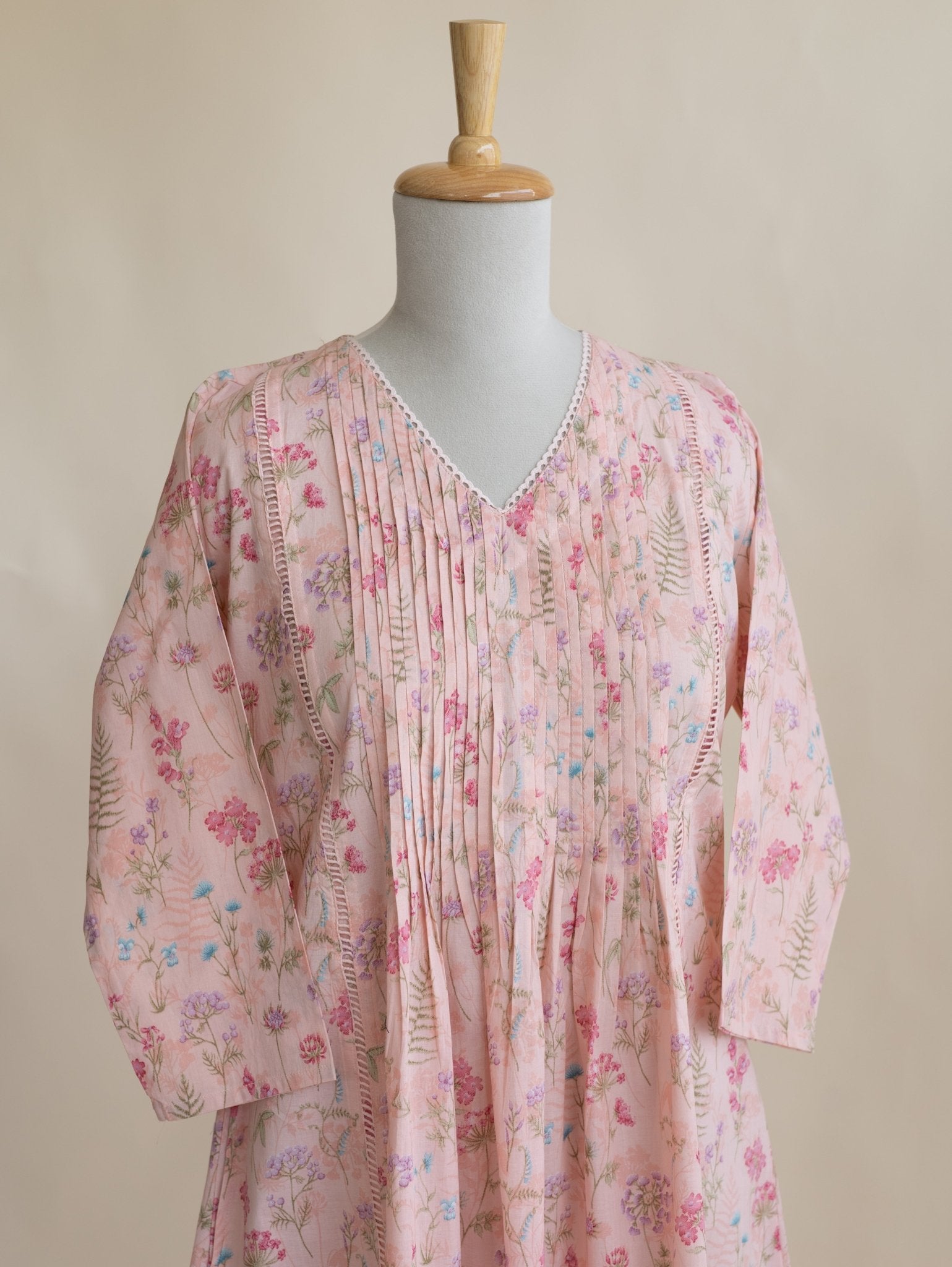 Heer Cotton Printed A - Line Kurta - AINA