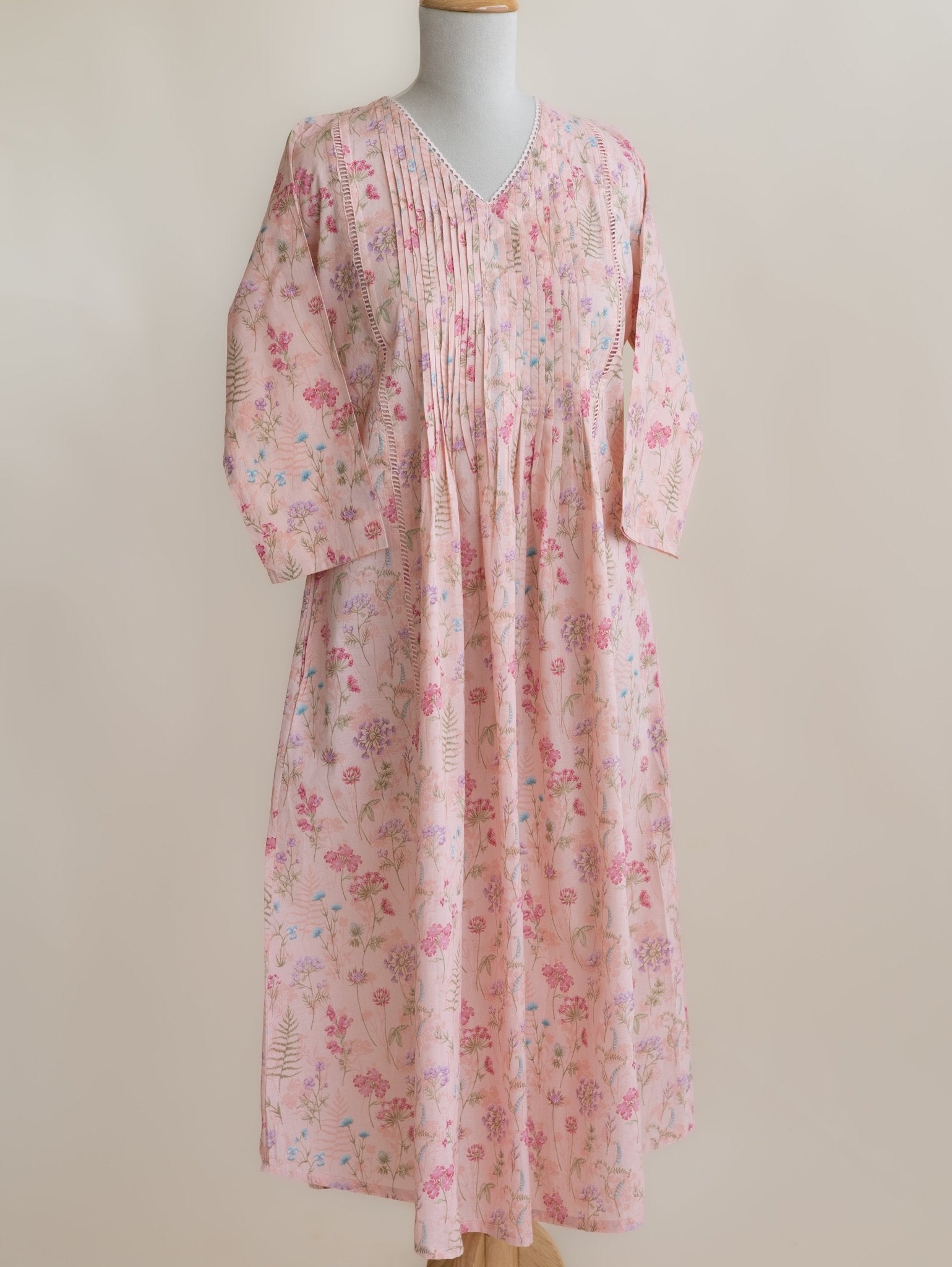 Heer Cotton Printed A - Line Kurta - AINA