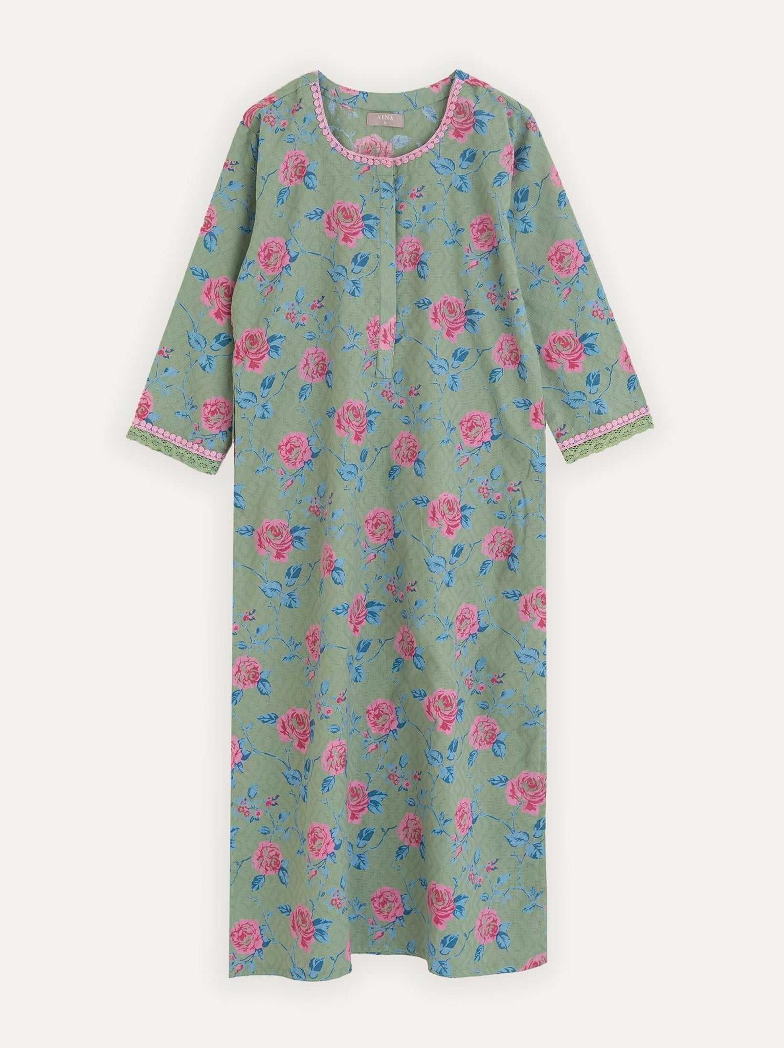 Helen Cotton Printed Straight Kurta - AINA
