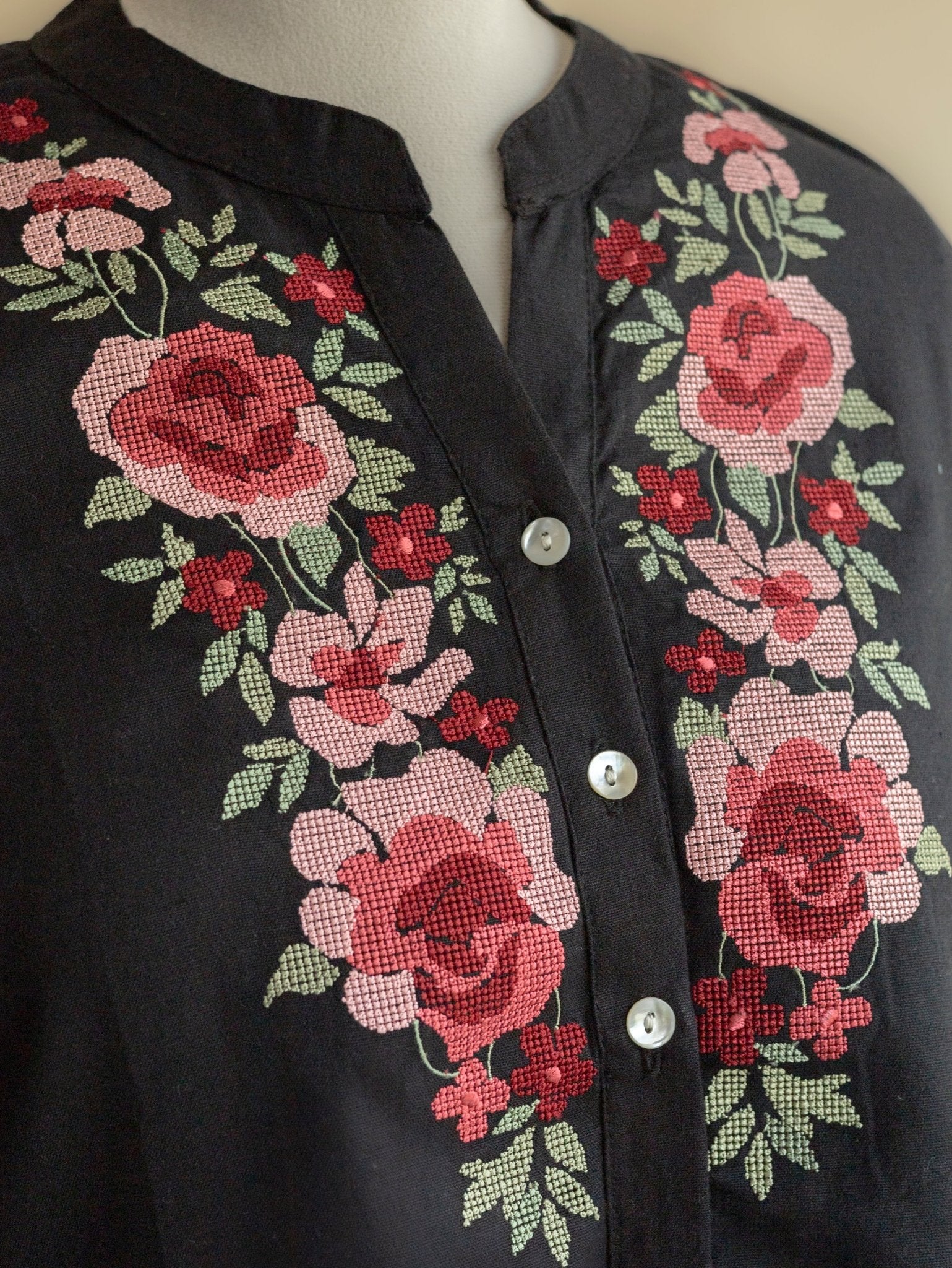 Helma Cotton Embroidered A - Line Kurta - AINA
