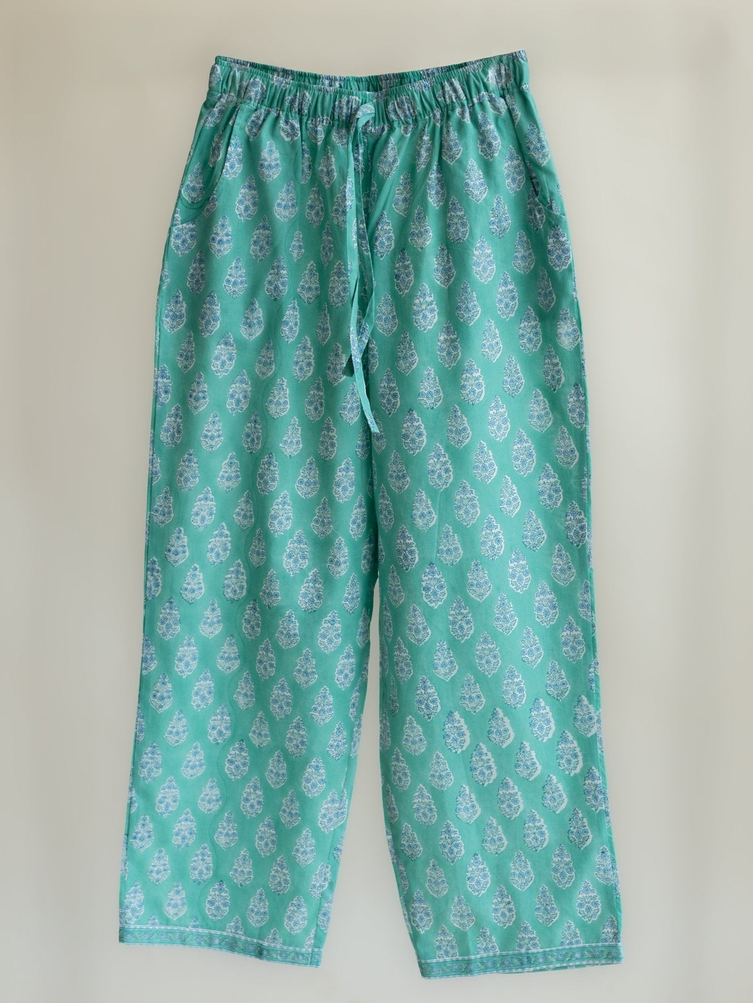 Hridhya Cotton Block Printed A - Line Suit Set - AINA