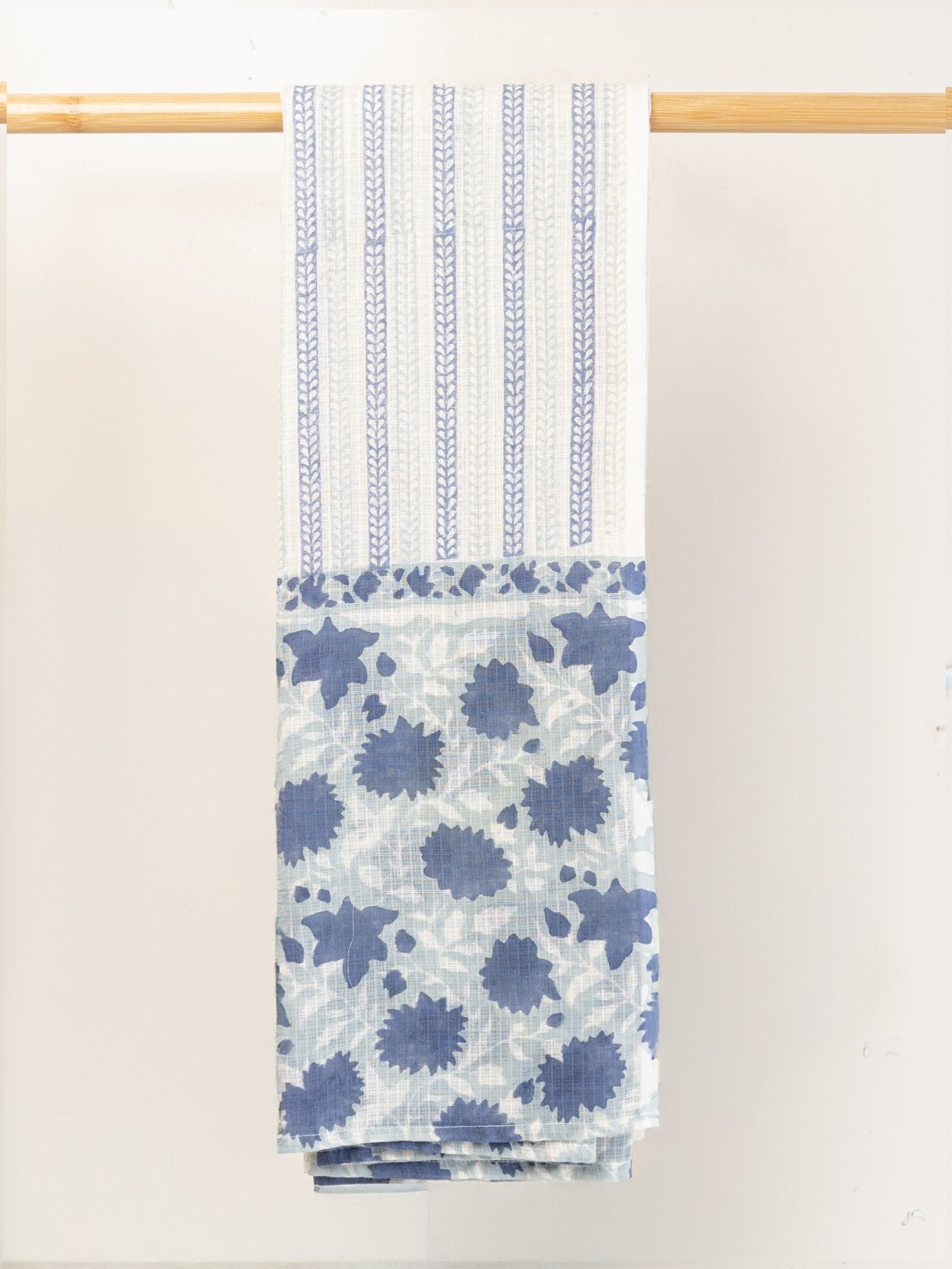Hridya Kota Doria Block Printed Dupatta - AINA