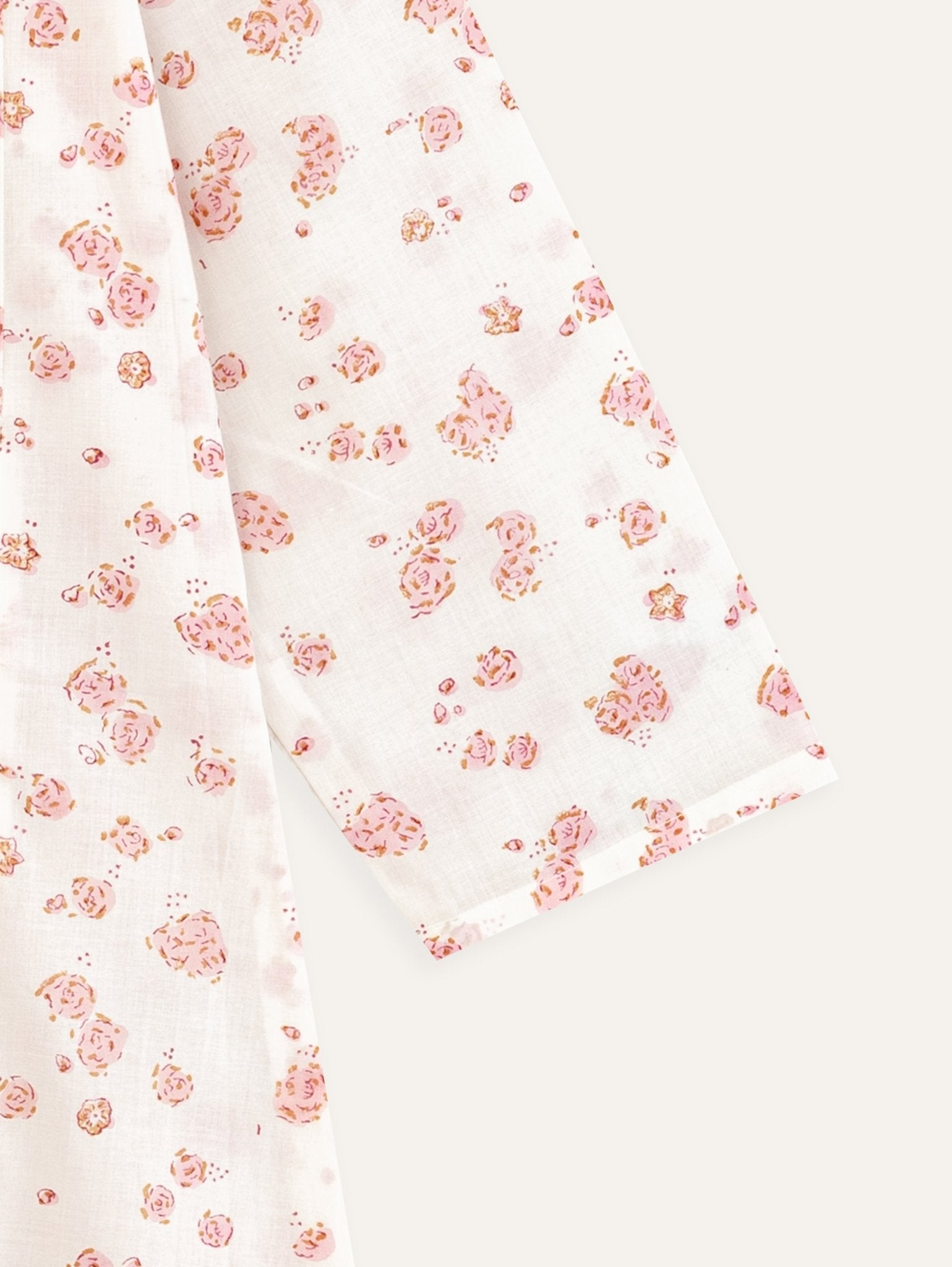 Huda Cotton Block Printed A - Line Kurta - AINA