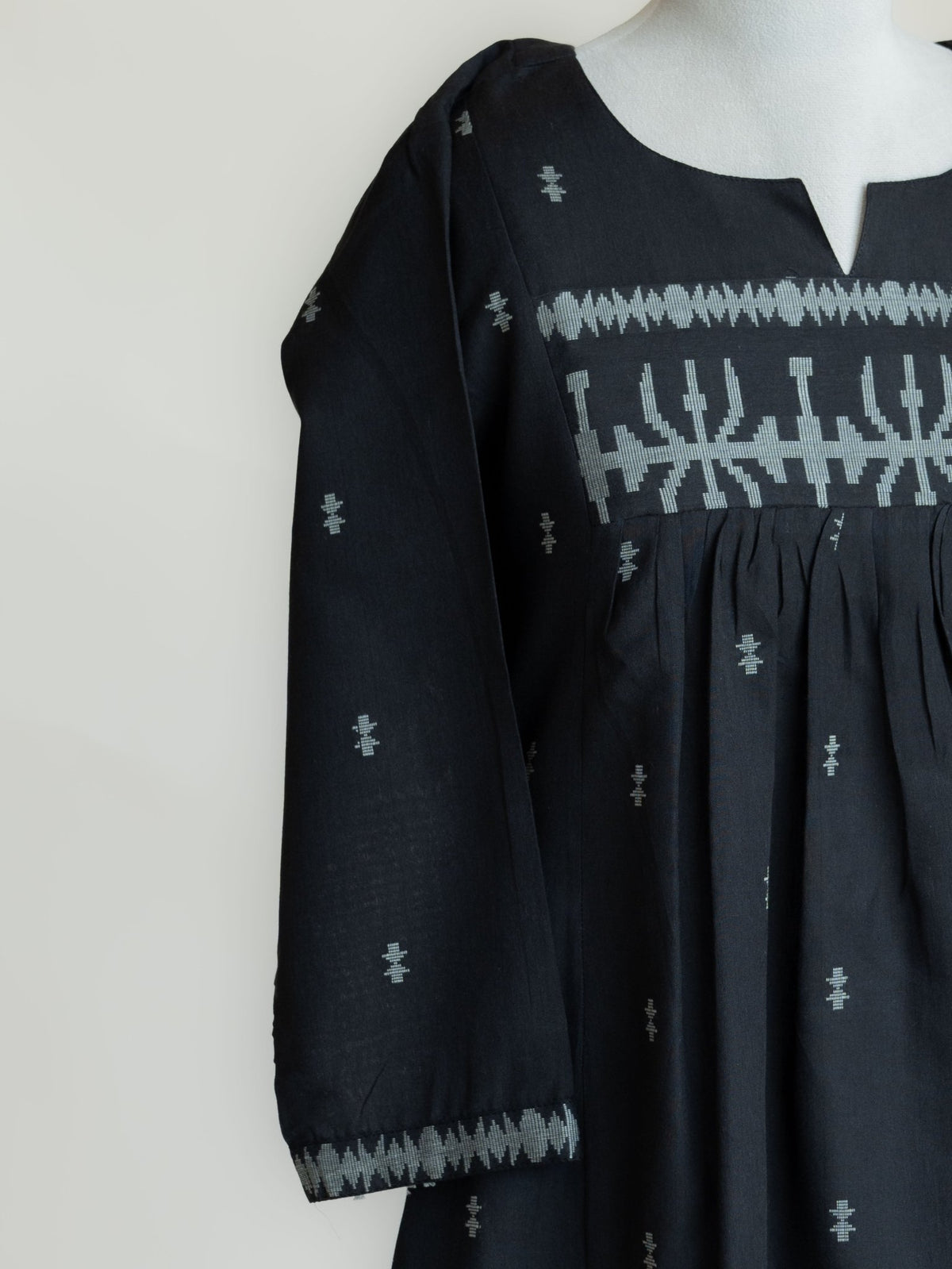 Inaya Cotton Jamdani A-Line Kurta - AINA