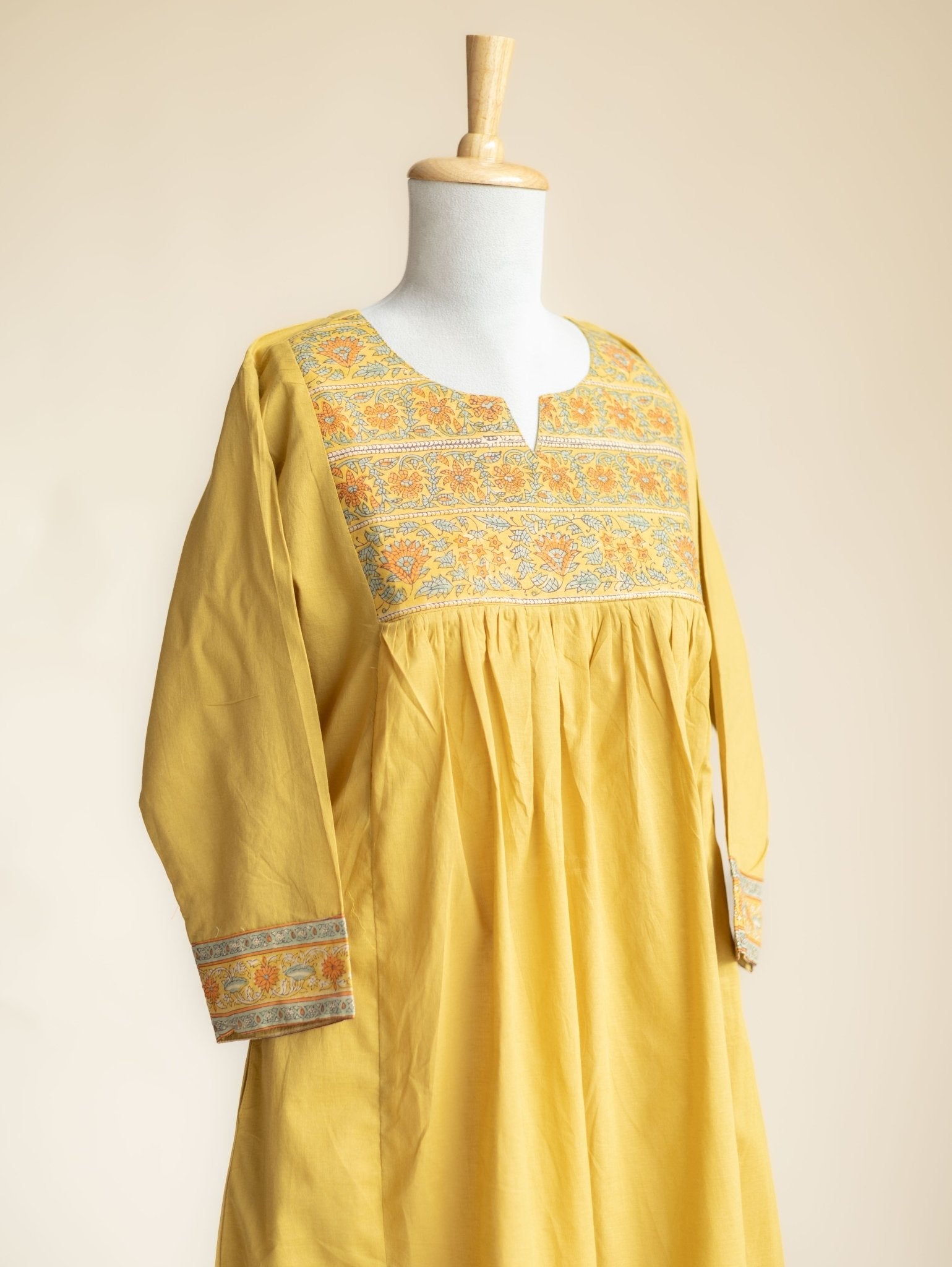 Isya Cotton Plain A-Line Kurta - AINA